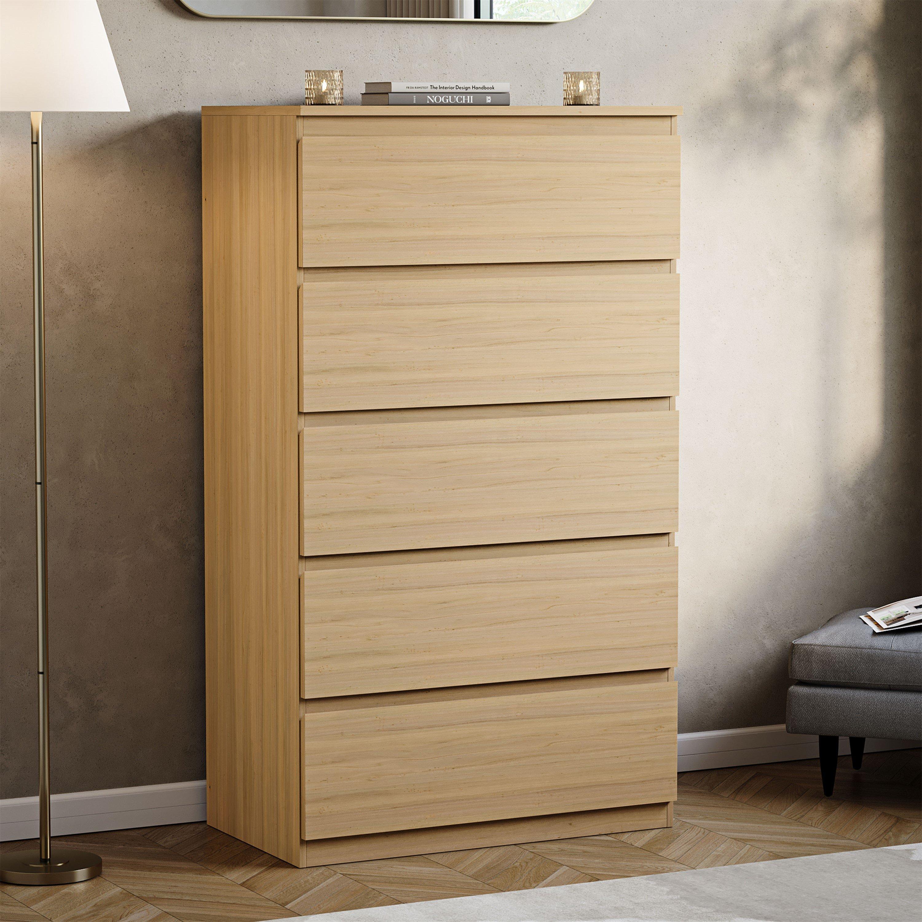 Lassic  Vida Designs Denver 5 Drawer Chest - Pine - 5 Drawers