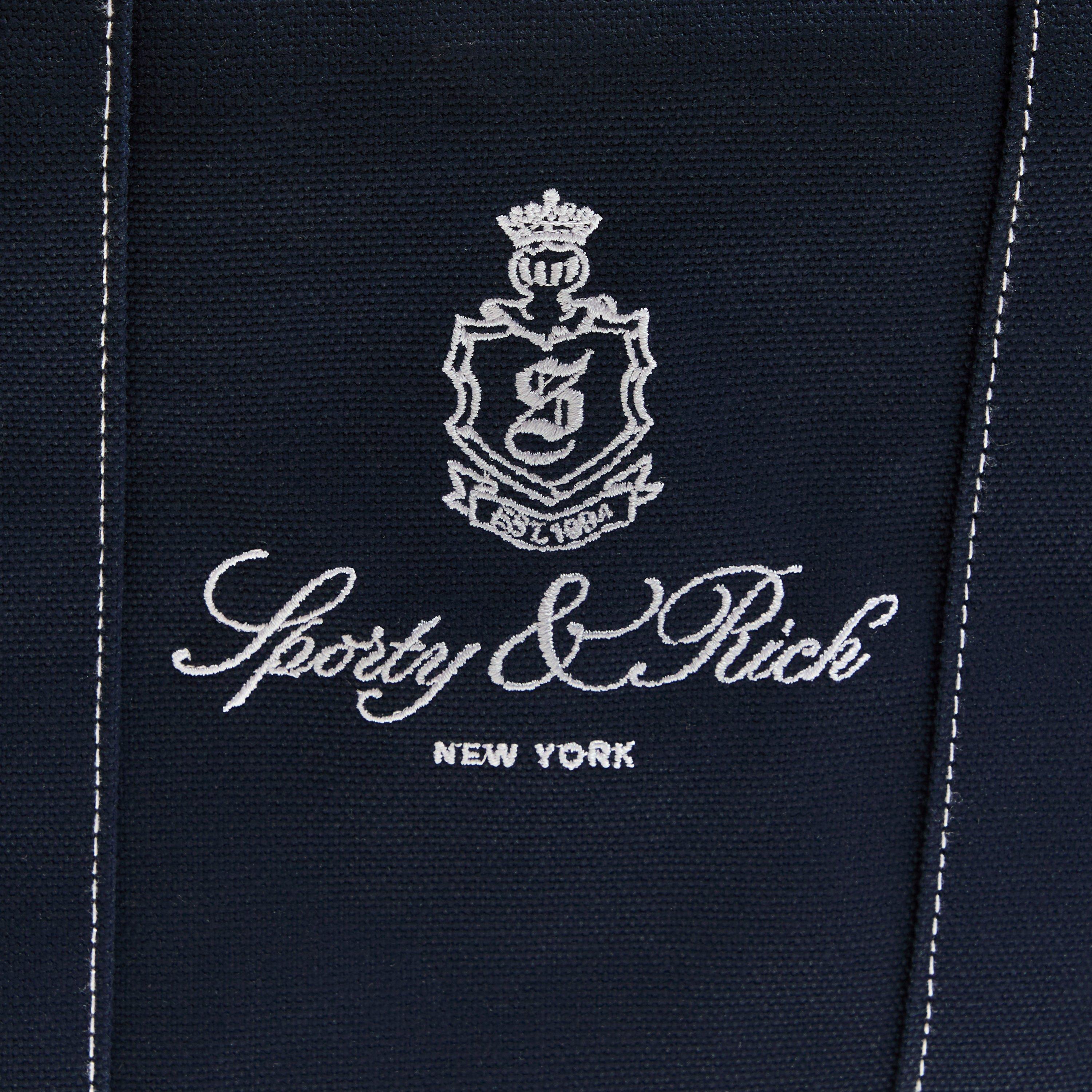 Navy White - Sporty and Rich - Women's Vendome Tote Bags - 4