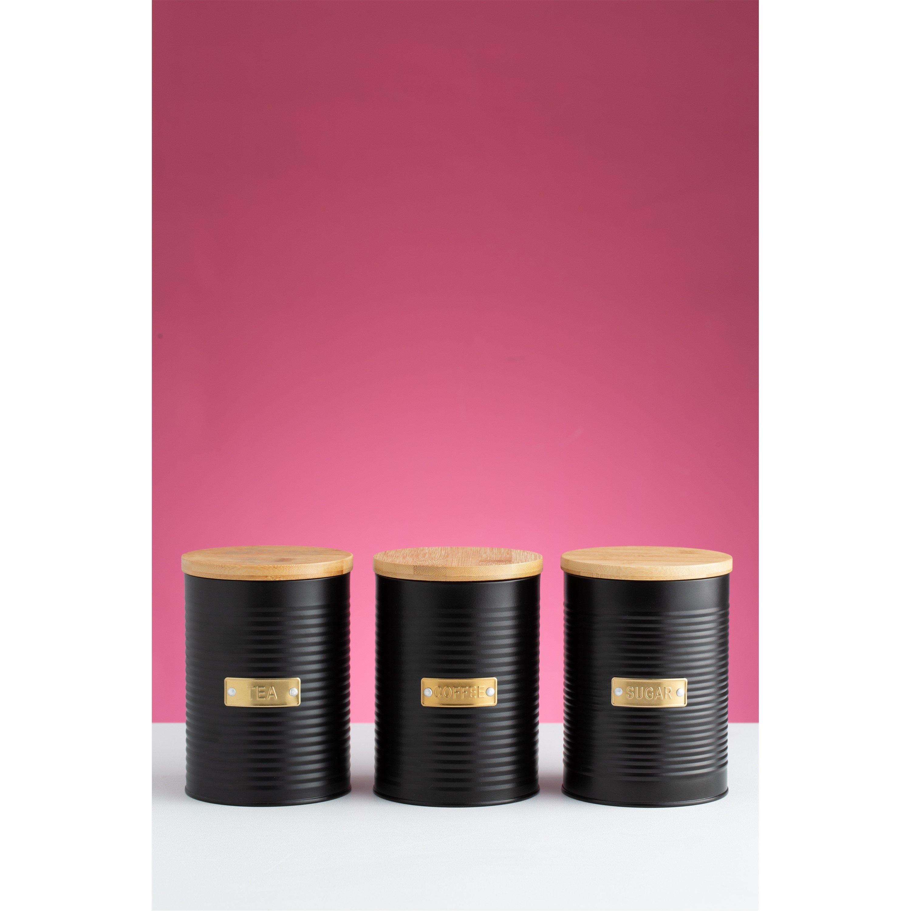 Black - Typhoon - Otto Black Tea/Coffee/Sugar Set - 1