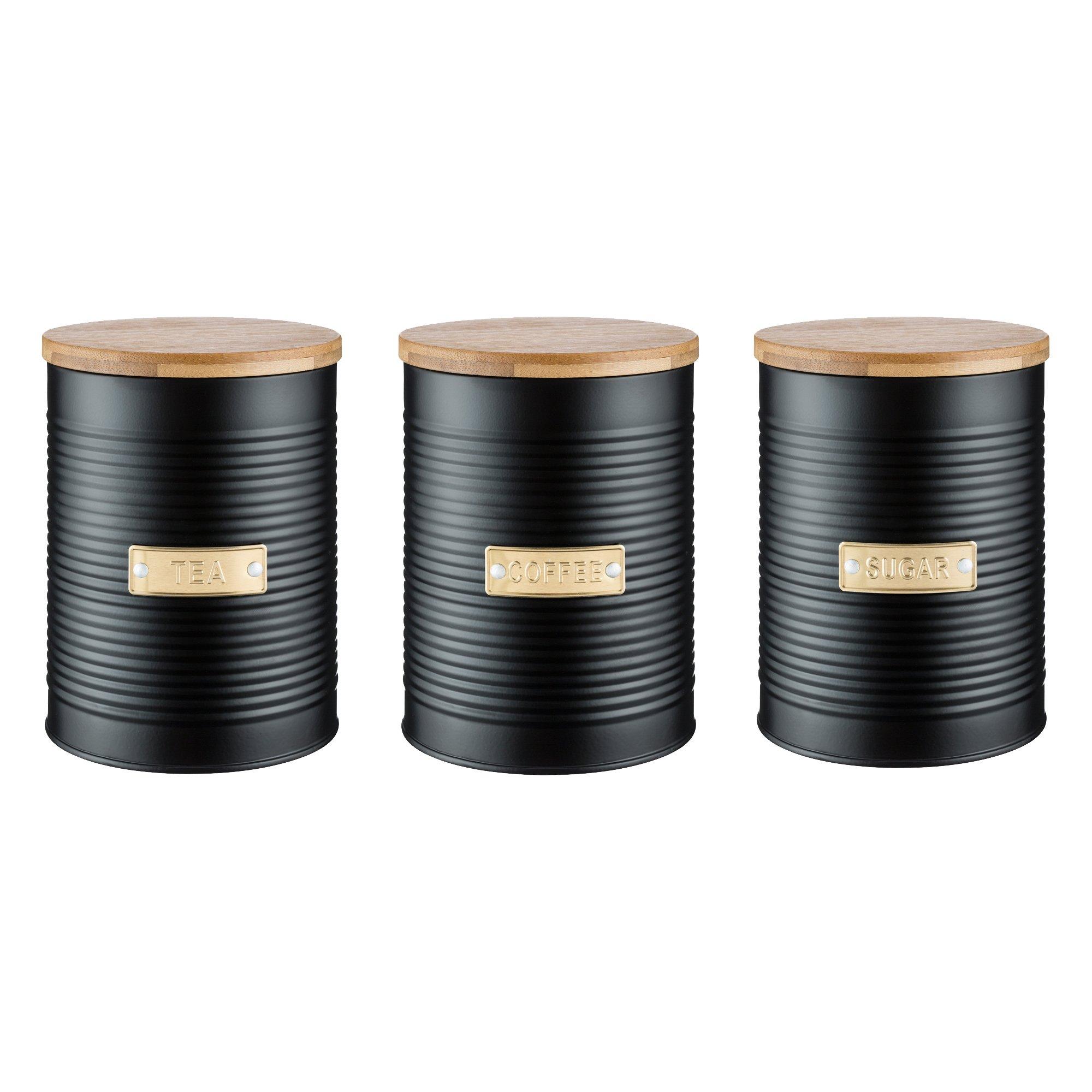 Black - Typhoon - Otto Black Tea/Coffee/Sugar Set - 3