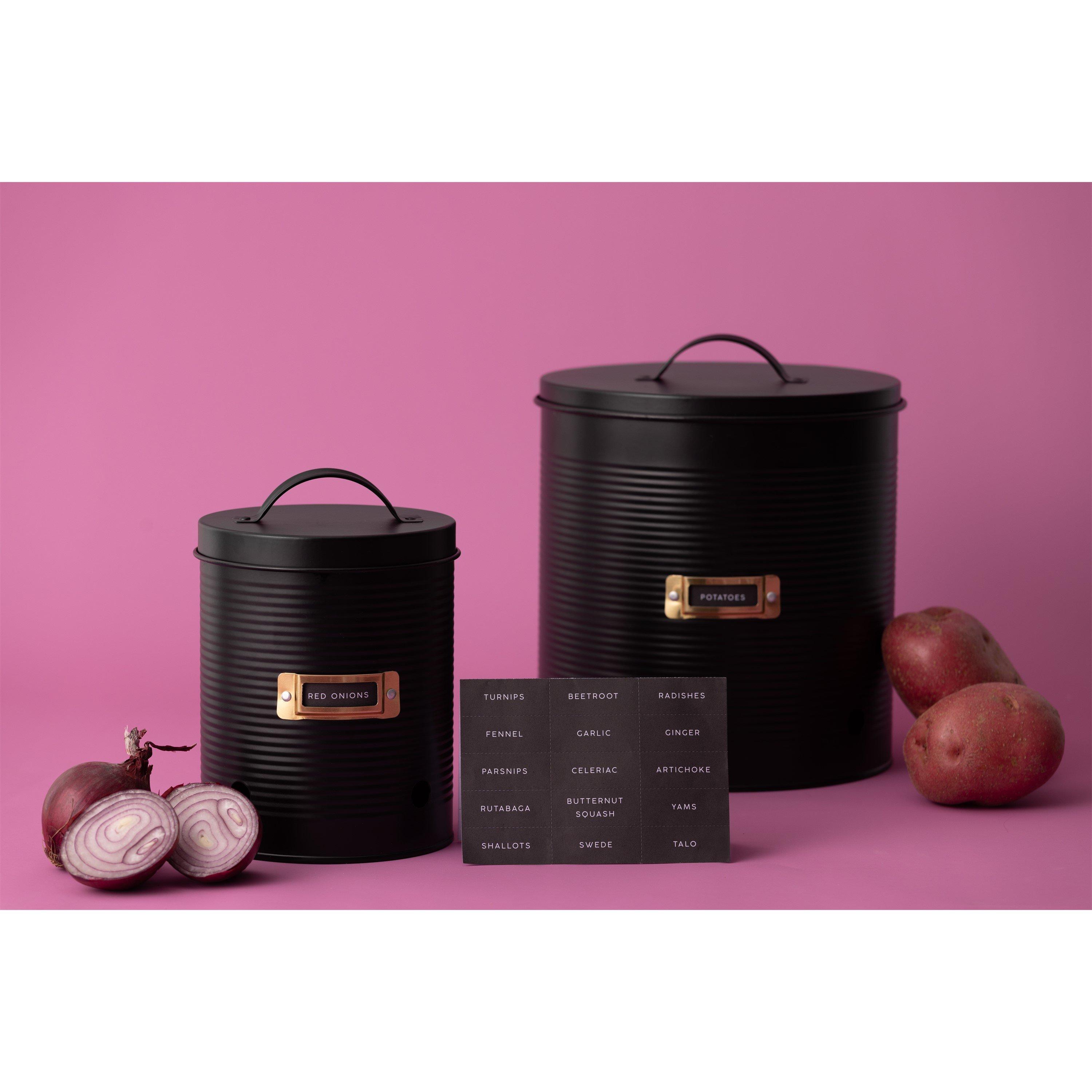 Black - Typhoon - Otto Black Vegetable Storage x2 - 1