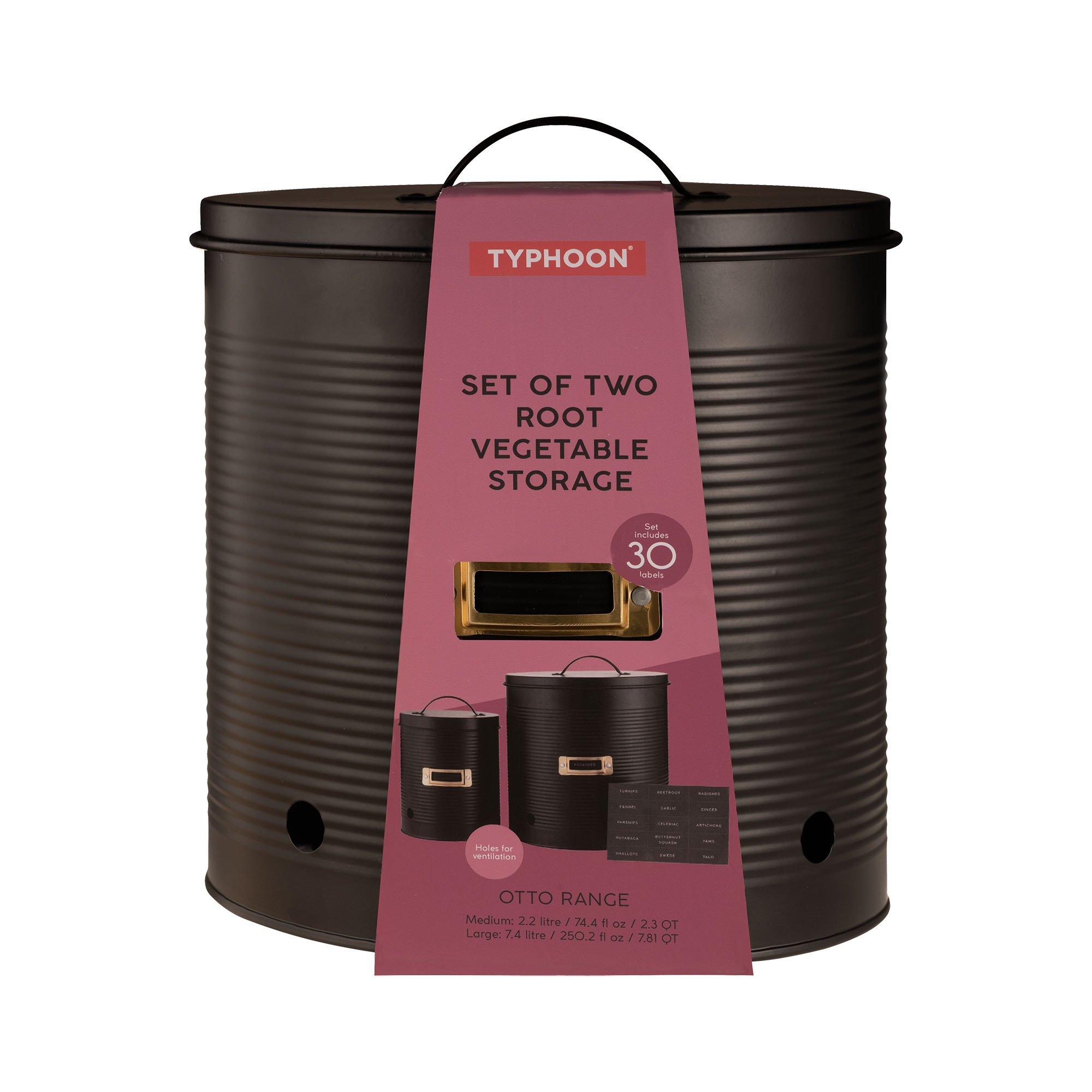 Black - Typhoon - Otto Black Vegetable Storage x2 - 3