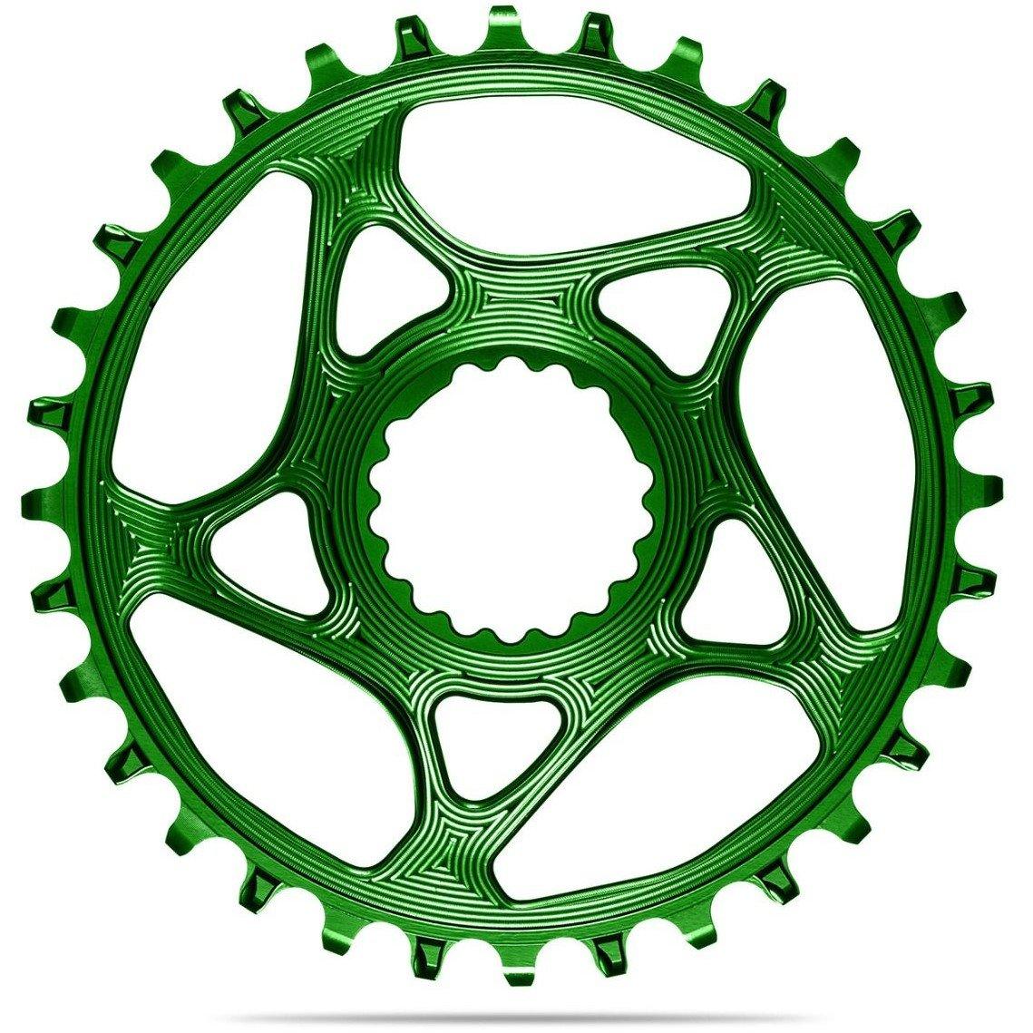 Green - absoluteBlack - Round Cannondale Hollowgram direct mount chainring