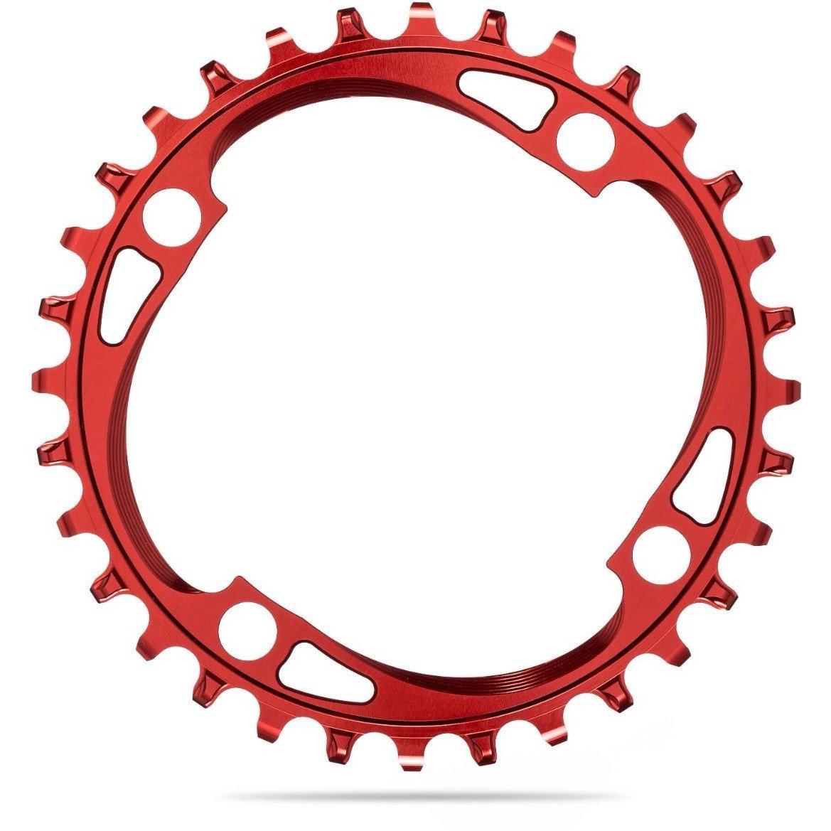 Red - absoluteBlack - Round 64BCD narrow/wide chainring, RED