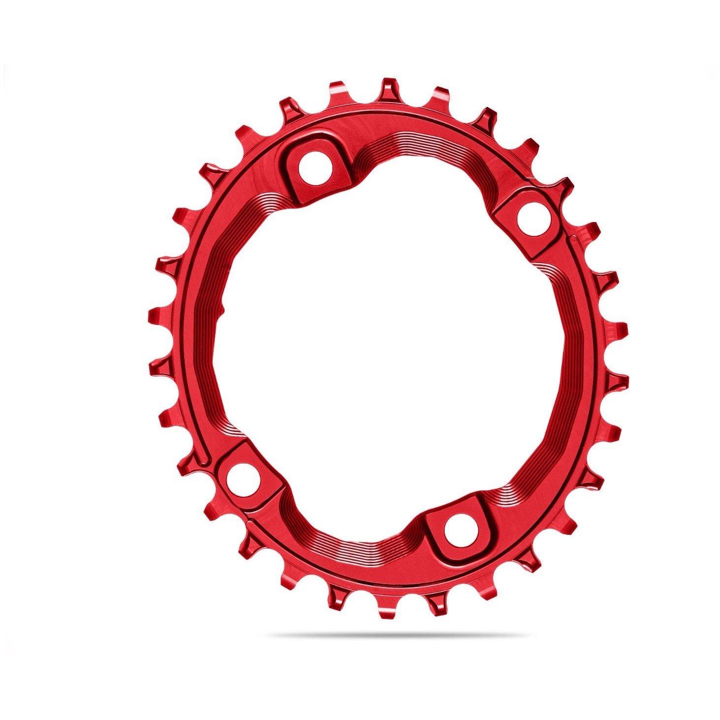 Red - absoluteBlack - OVAL XT M8000/MT700 assymetrical N/W chainring