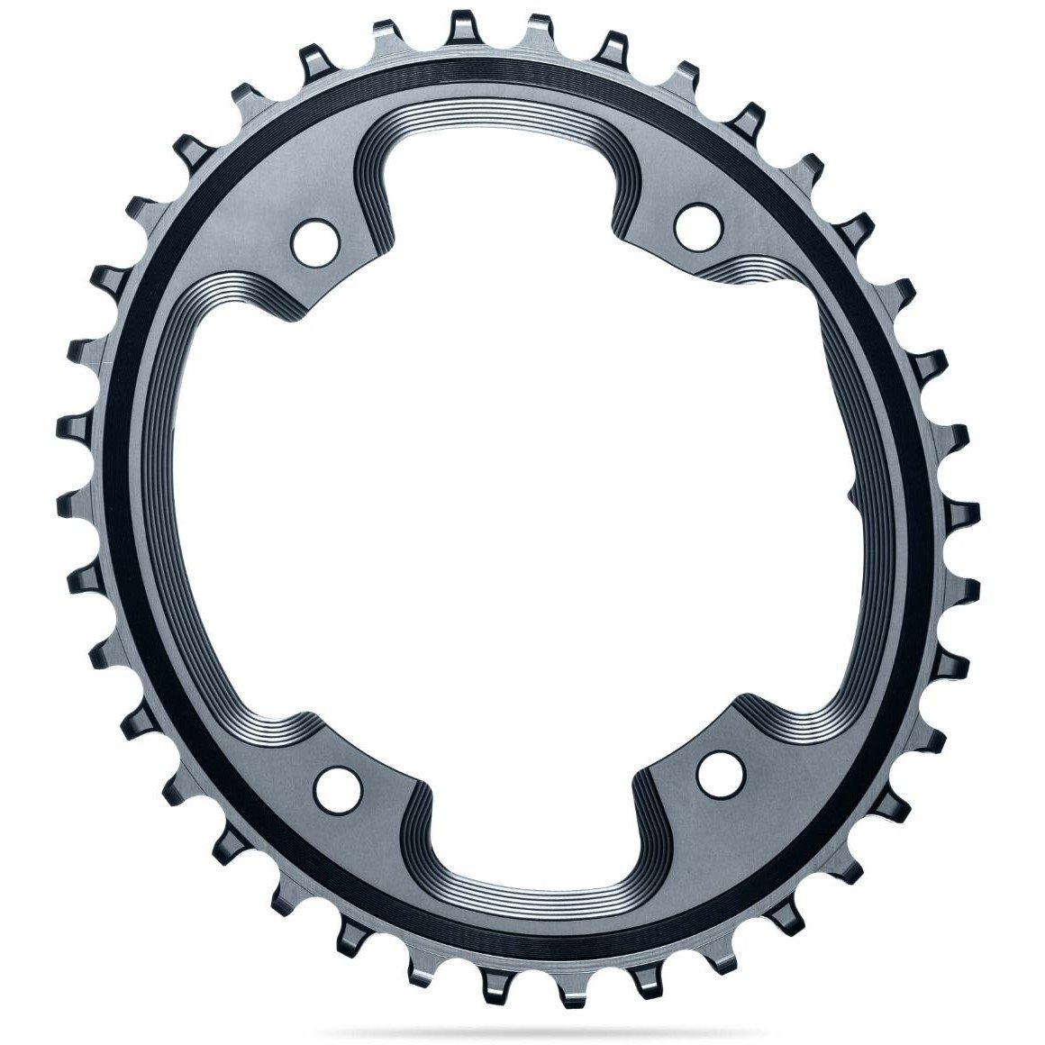 Grey - absoluteBlack - OVAL CX 1X 110BCD 5 holes (bolts included), GREY,