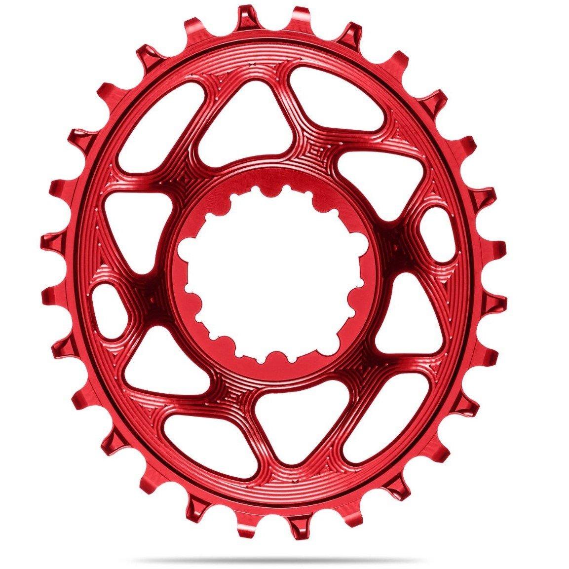 Red - absoluteBlack - OVAL Sram Direct Mount chainring (6mm offset)
