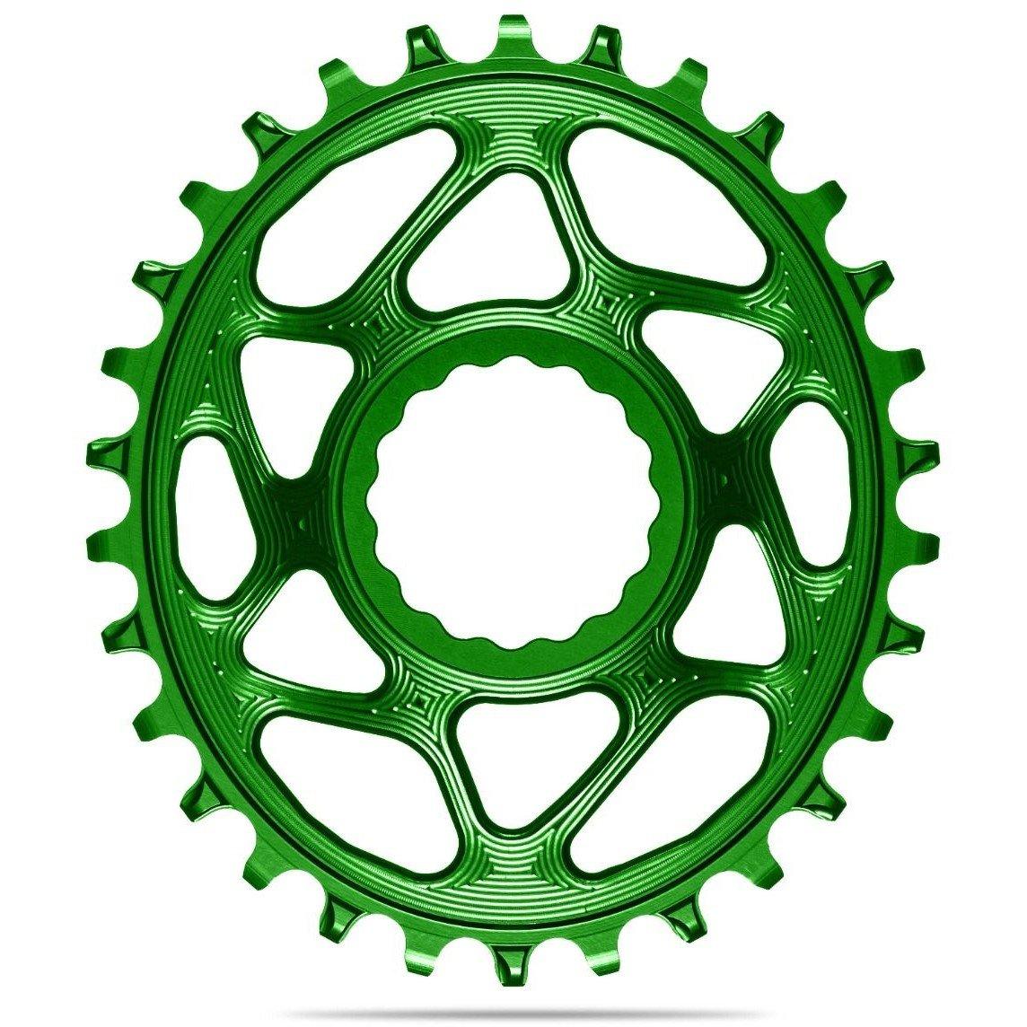 Green - absoluteBlack - OVAL RaceFace Cinch Direct Mount chainring