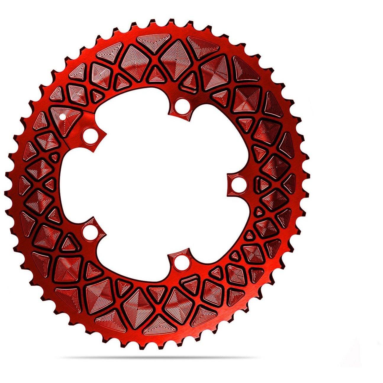 Red - absoluteBlack - OVAL 110BCD 5 holes, 2x chainring FOR SRAM