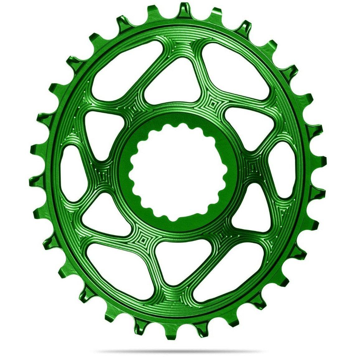 Green - absoluteBlack - OVAL Cannondale Hollowgram direct mount chainring,