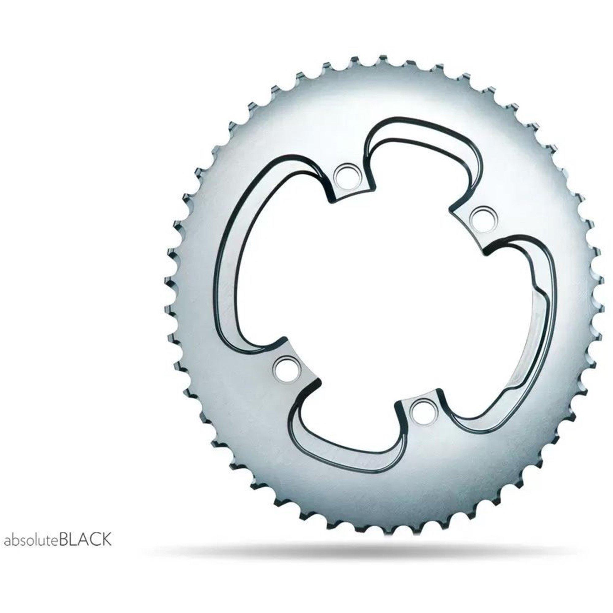 absoluteBlack OVAL 110BCD 4 holes, 2X chainring, asymmetric, GRE