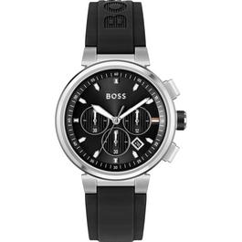 Boss Gents BOSS One Black Silicone Strap Watch