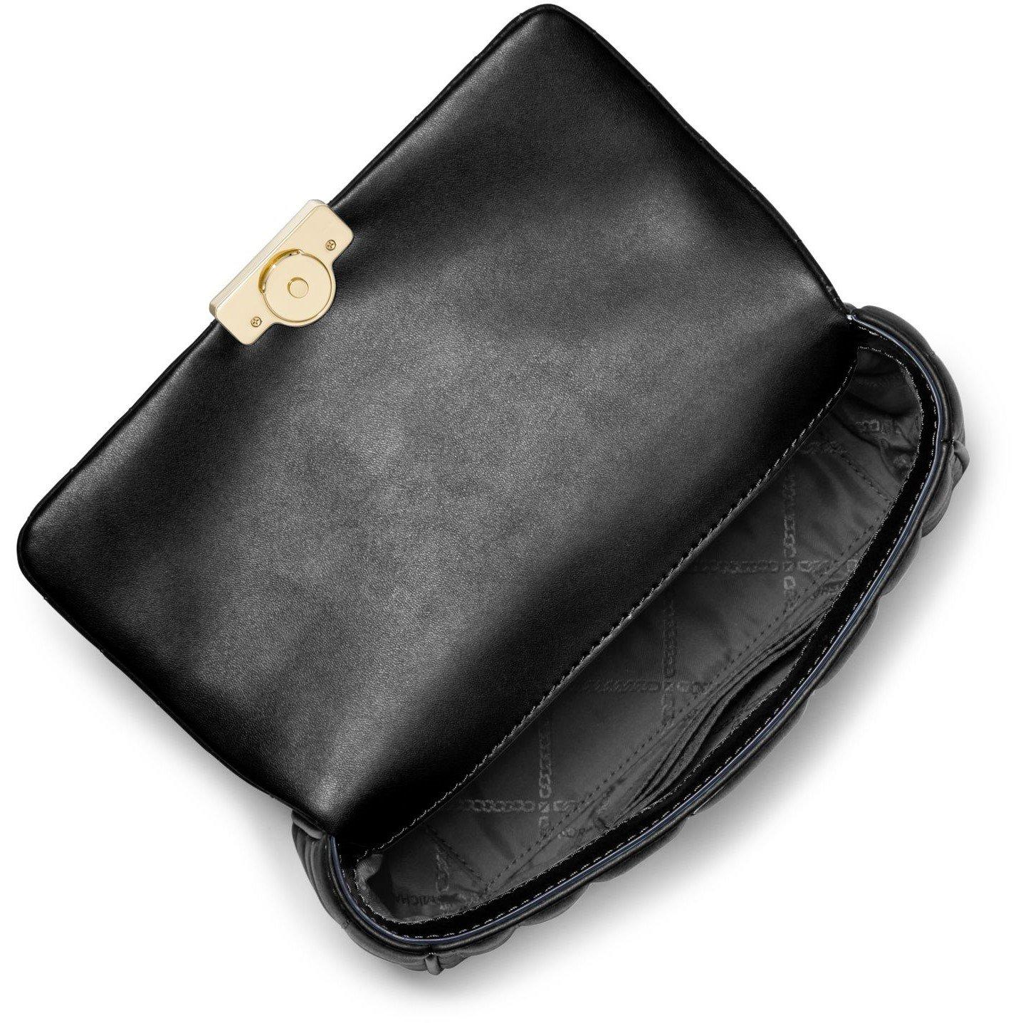 BLACK - MICHAEL Michael Kors - Women's Tribeca Small Quilted Leather Cross Body Bag - 2