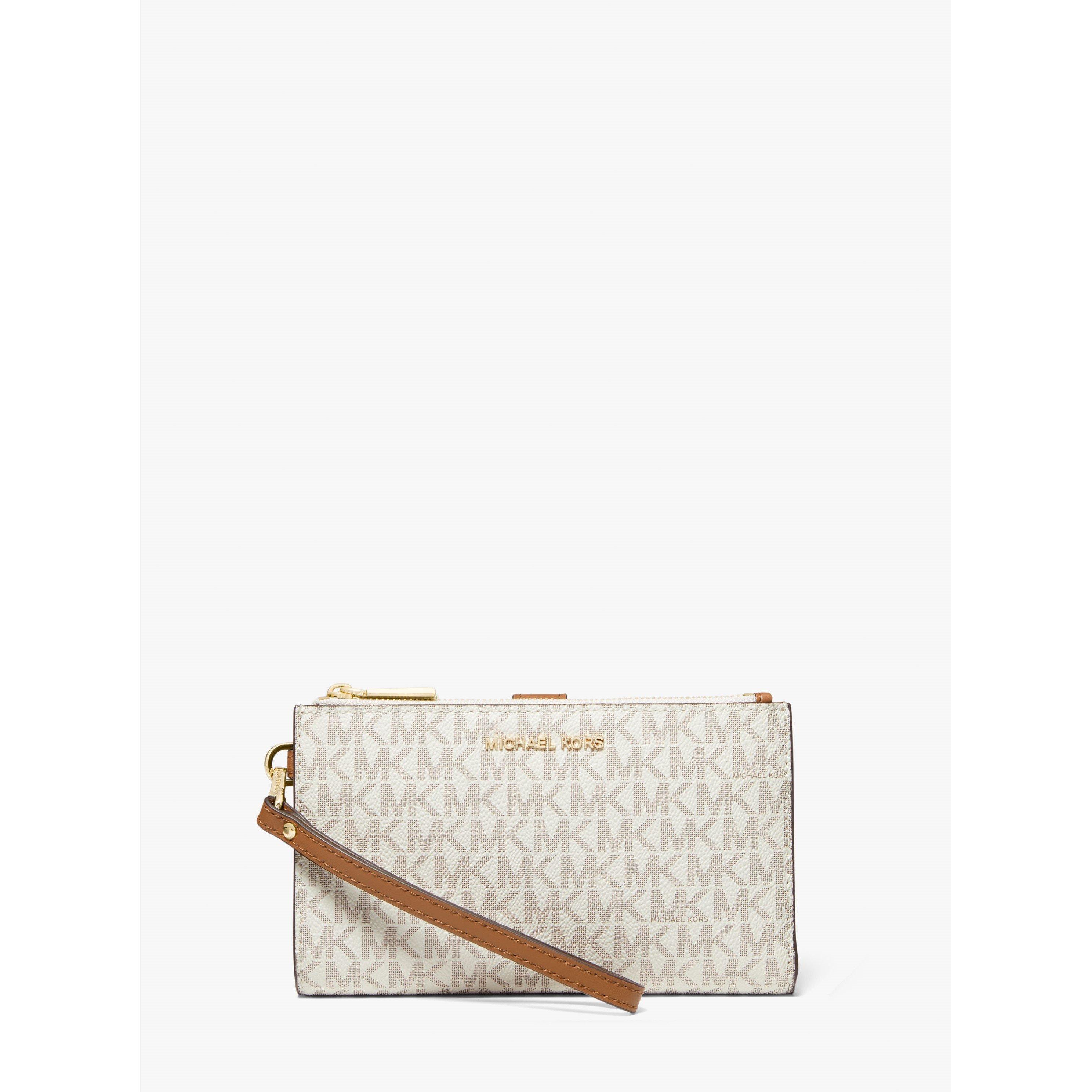VANILLA* - MICHAEL Michael Kors - Women's Double Zip Wristlet Wallet on Chain - 1
