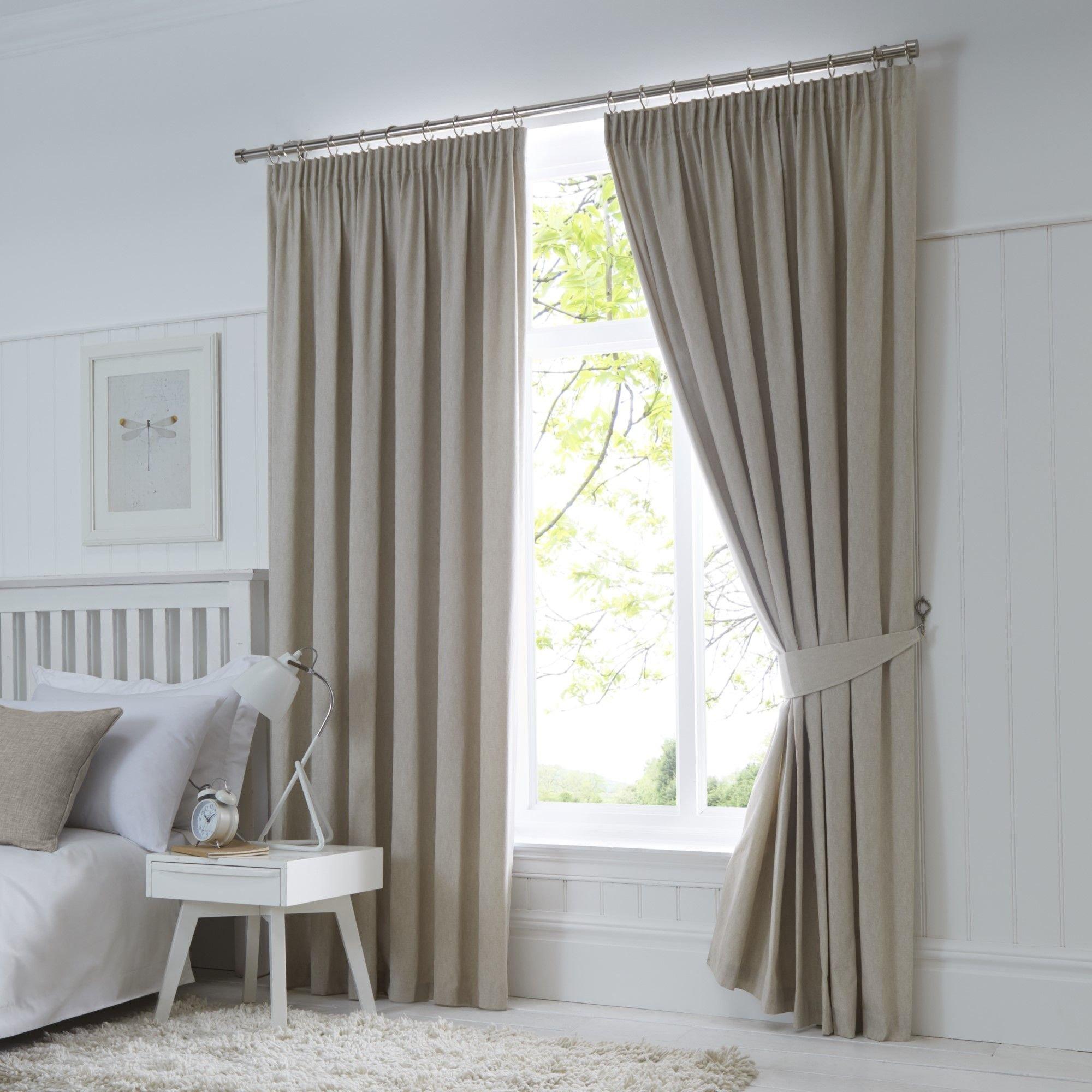 Fusion  Dijon Blackout Thermally Insulated Curtains - Natural - 229x137cm