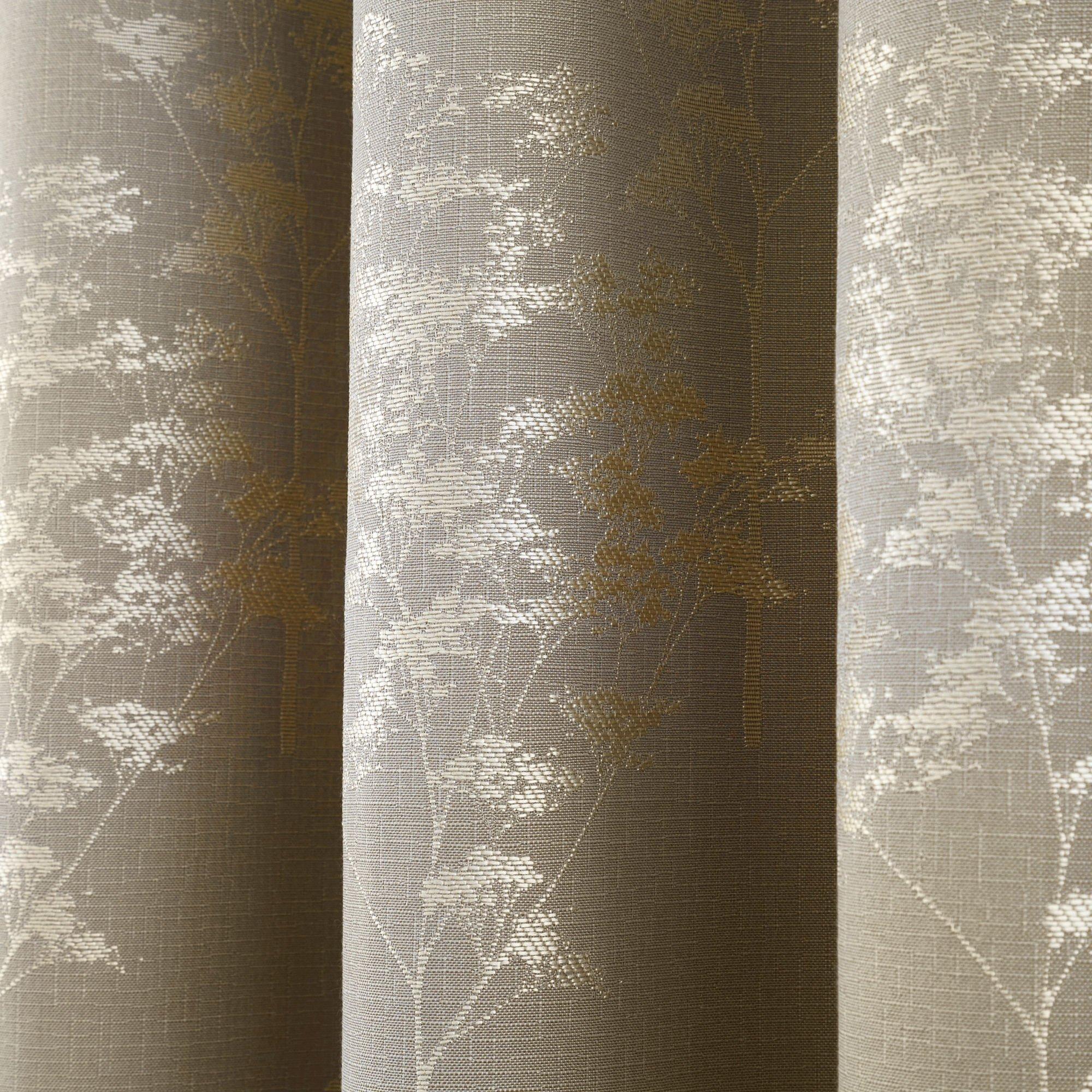 Stone - Curtina - Elmwood Pair of Eyelet Curtains - 3