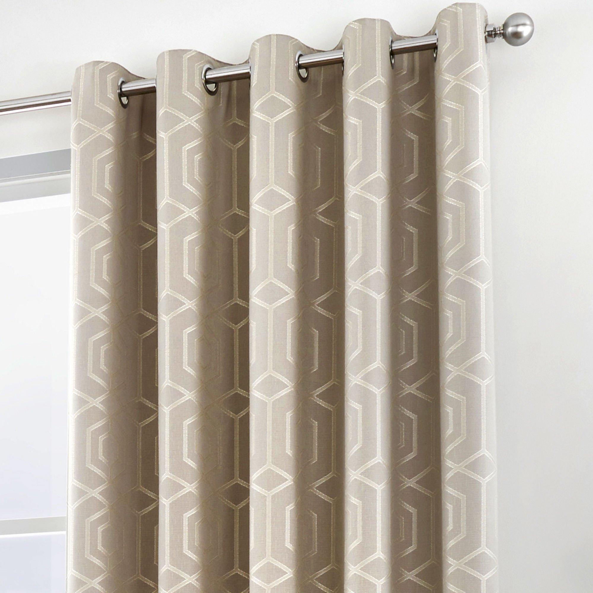 Stone - Curtina - Camberwell Pair of Eyelet Curtains - 2