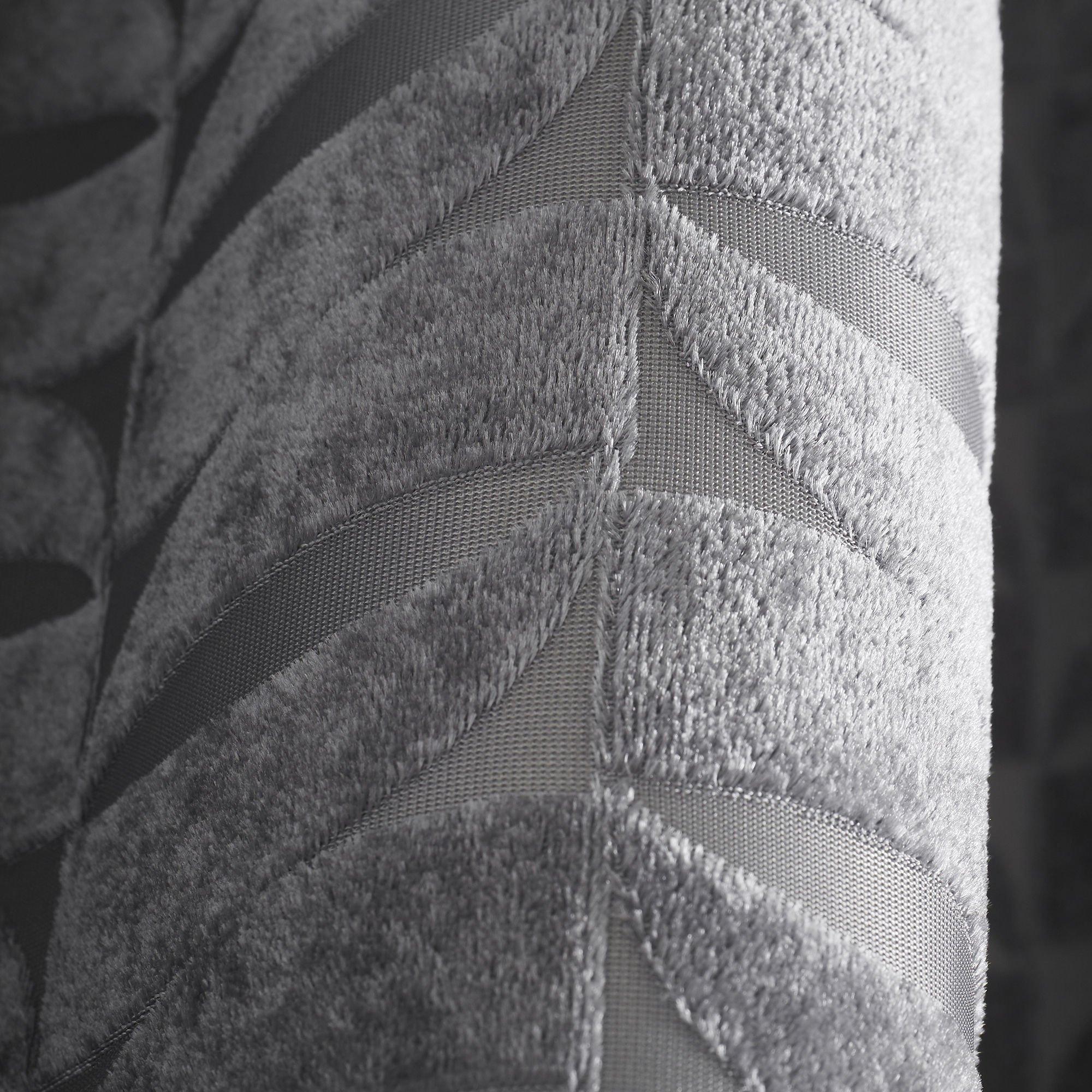 Charcoal - Curtina - Kendal Jacquard Pair of Eyelet Curtains - 4