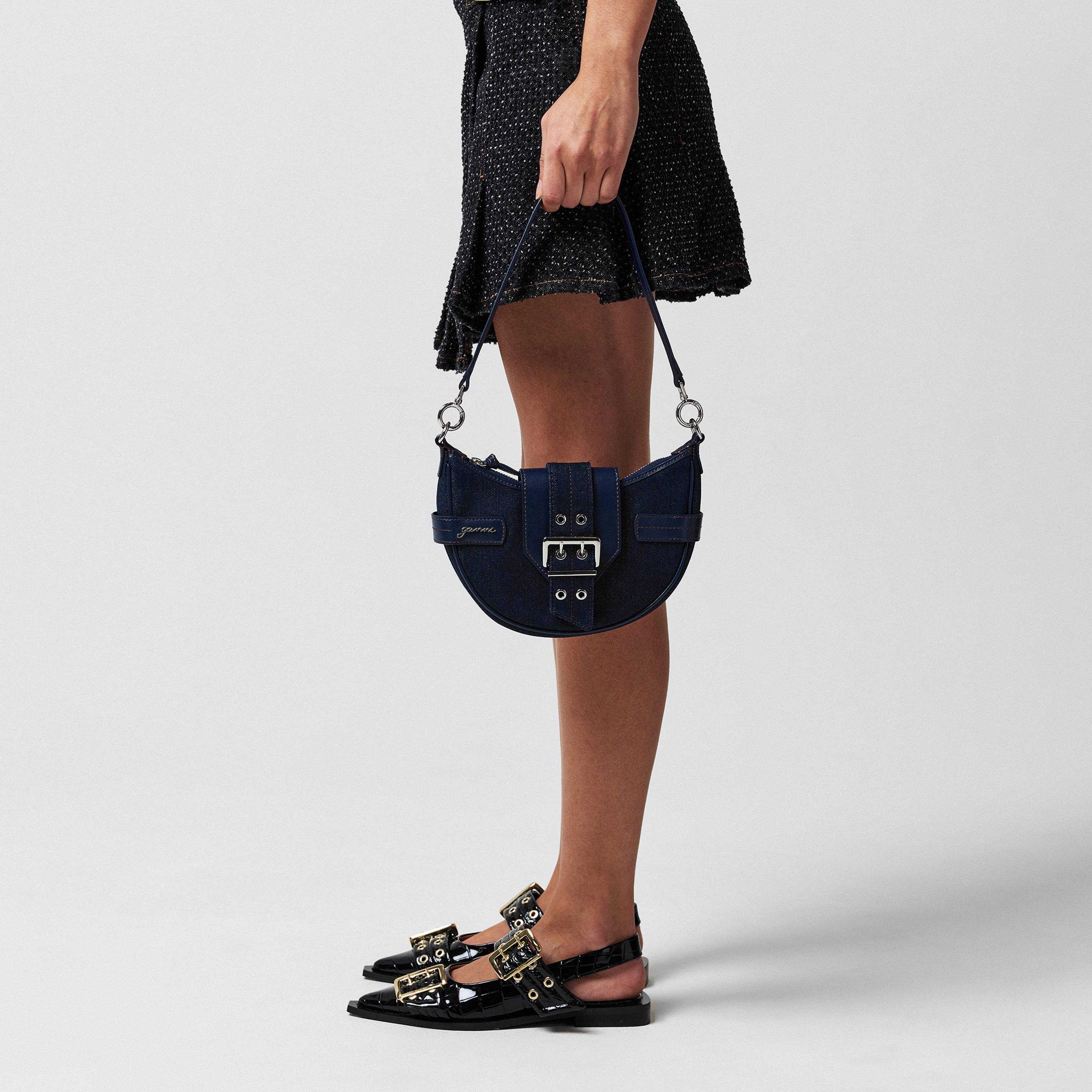 Dark Navy - Ganni - Bucky Crossbody Sling Bag - 2