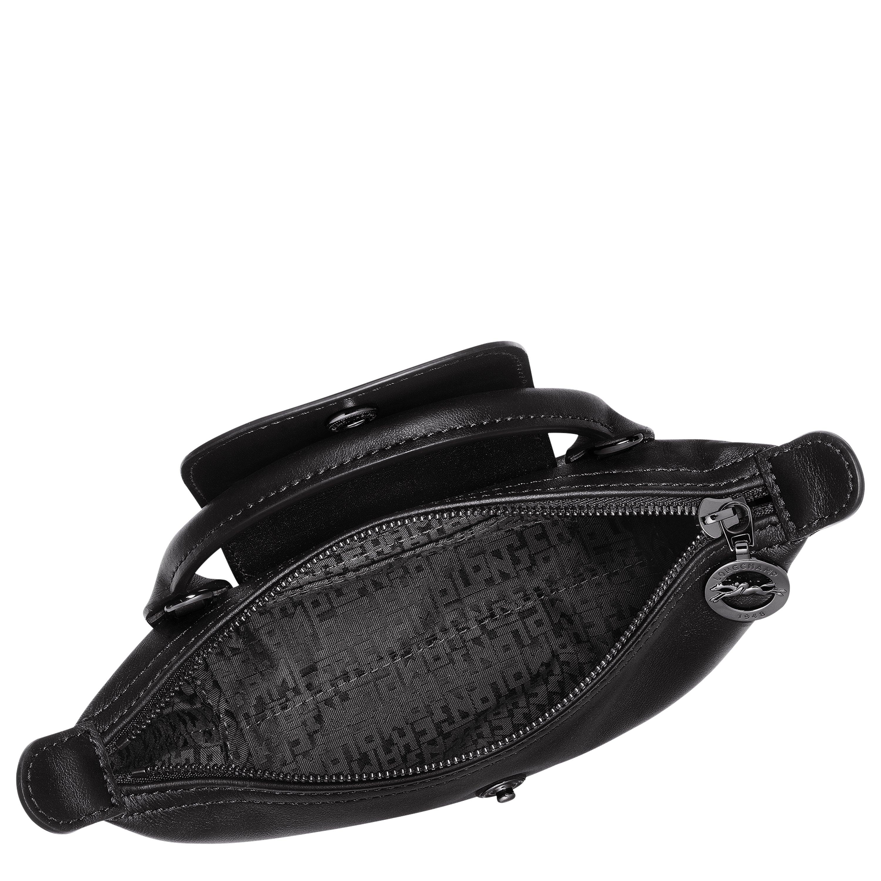 Noir - Longchamp - Women's Logo Pochette Xs Le Pliage Handbag - 8