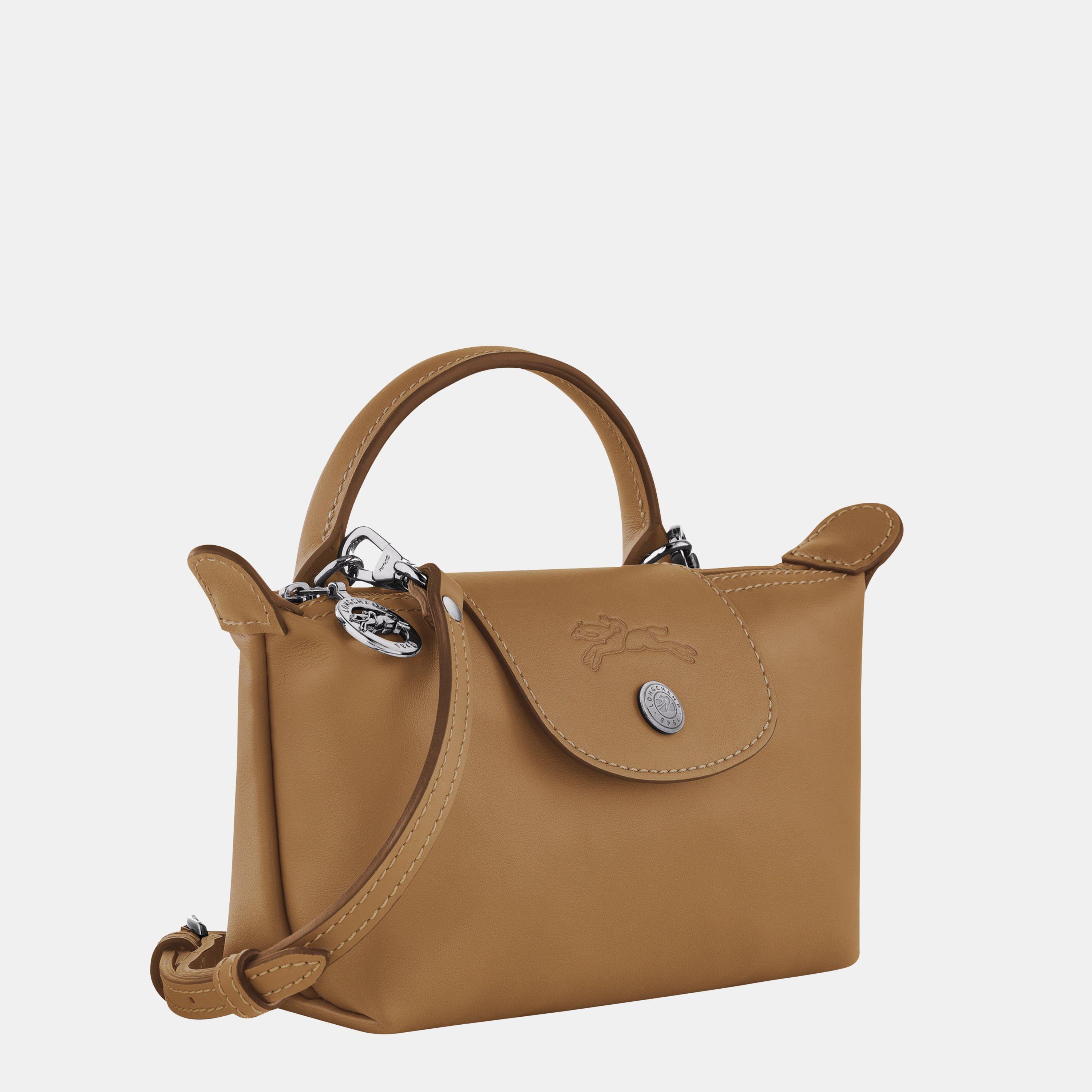 Tobacco - Longchamp - Women's Logo Pochette Xs Le Pliage Handbag - 3