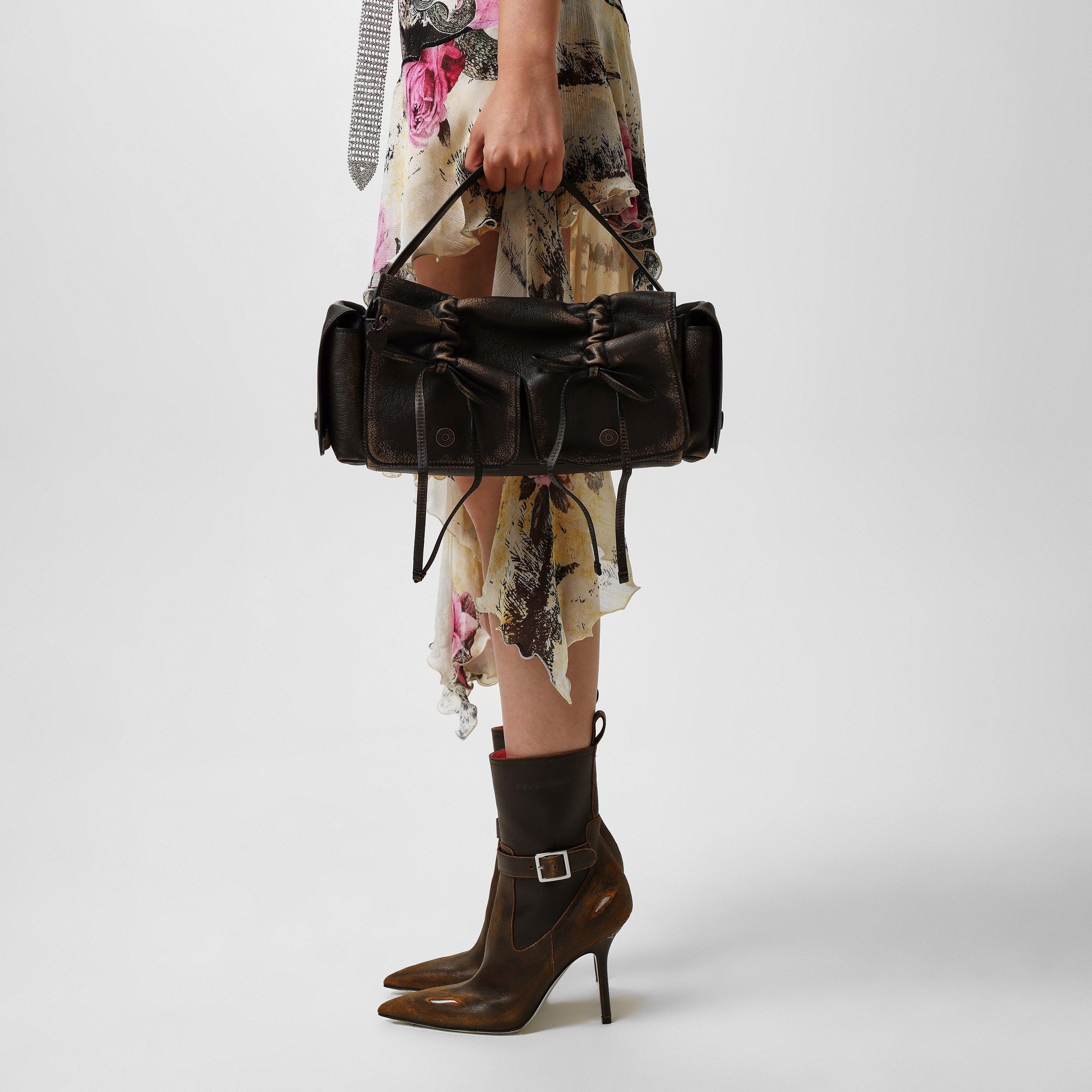 Brown/Bge - Acne Studios - Womens Multipocket Bag - 2