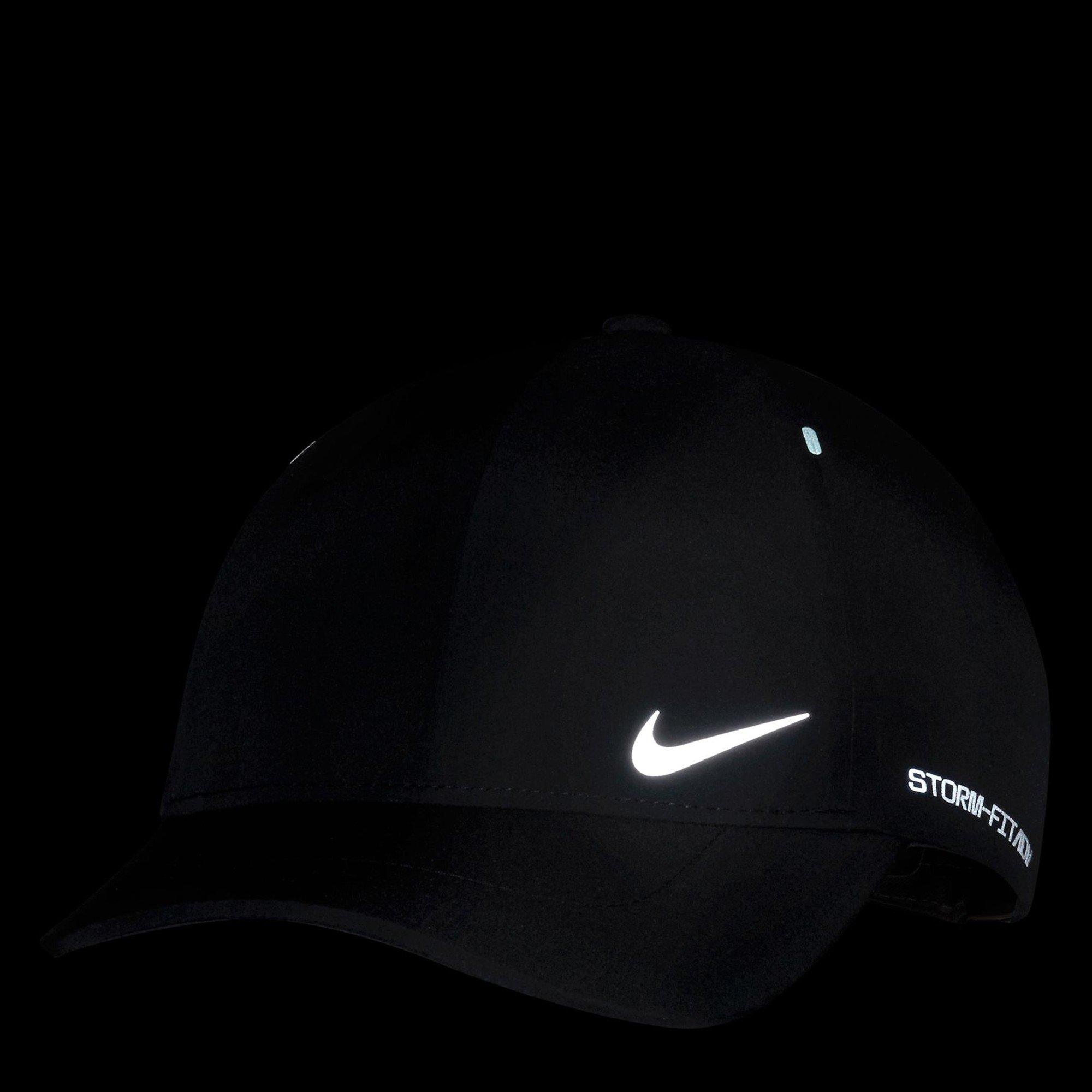 Black/Rf Silv - Nike - Nike Storm-Fit Adv Club Structured Aerobill Cap Running Unisex Adults - 4