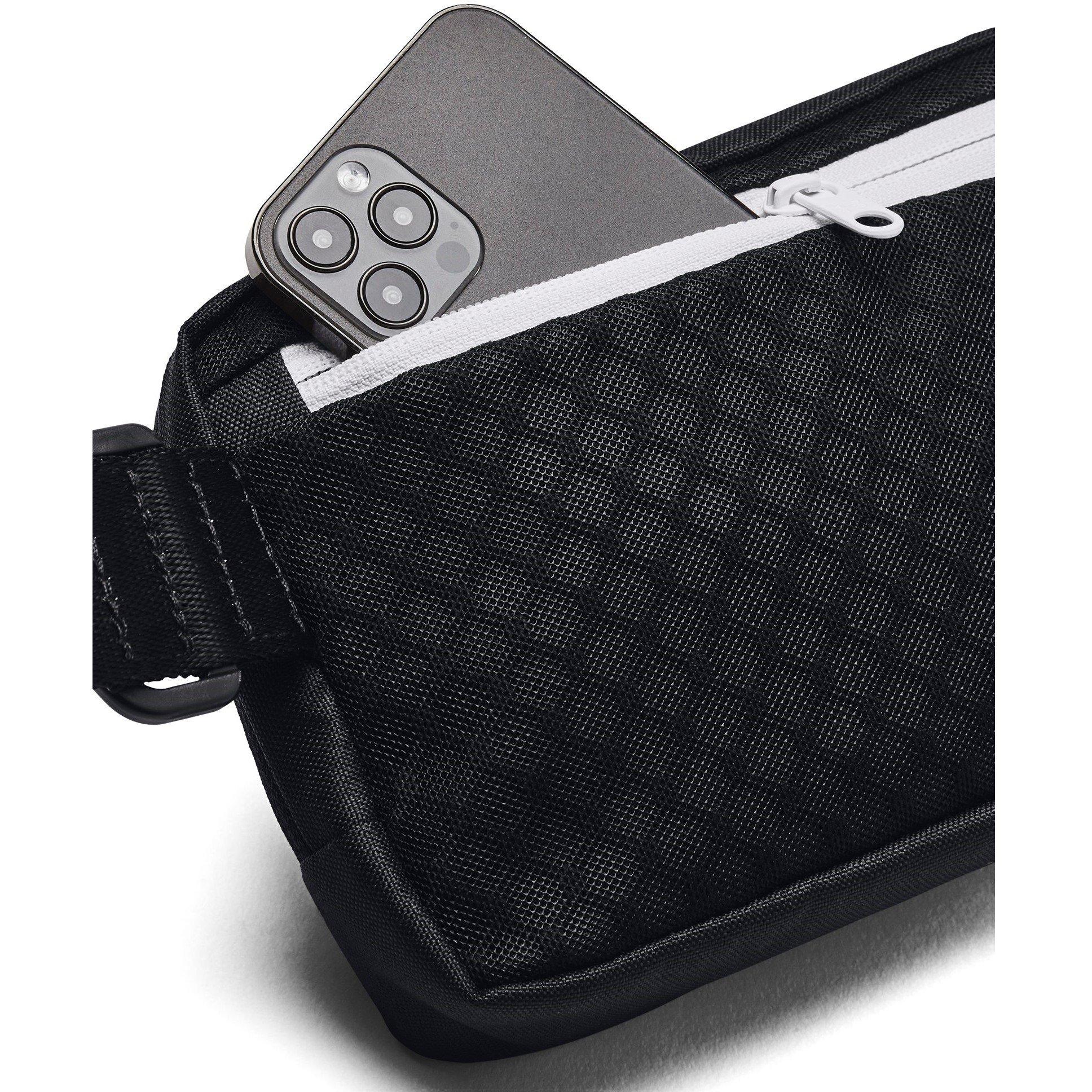 Black/Blk/White - Under Armour - Adults Loudon Waist Running Belt - 7