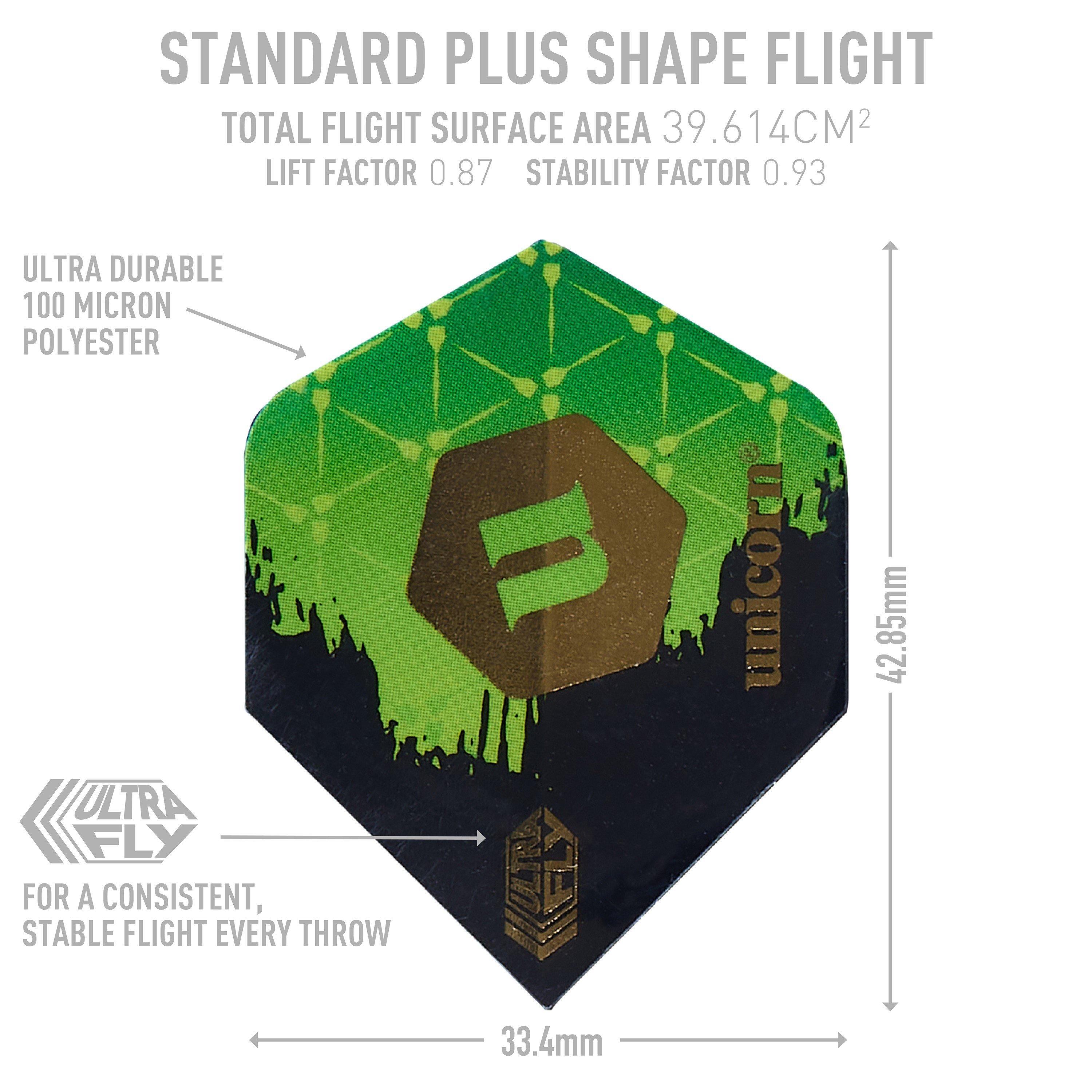 - - Unicorn Darts - Ultrafly Dart Flights  Ultra durable 100 Micron Polyester  5 Sets / 15 Flights  Stunning - 3