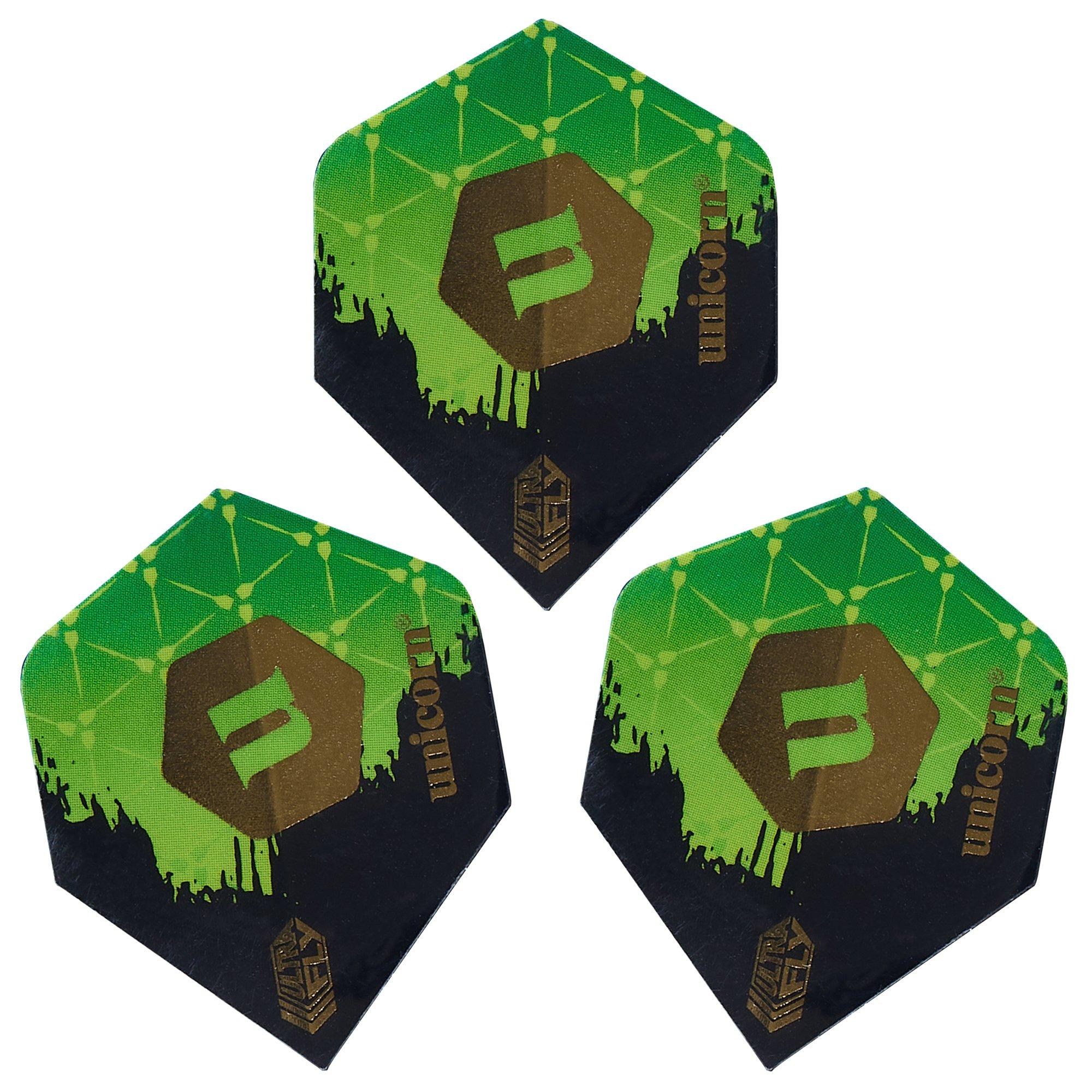 Unicorn Ultrafly Dart Flights – Ultra Durable, 100 Micron Polyester, Mythos Design, Standard/Big Wing