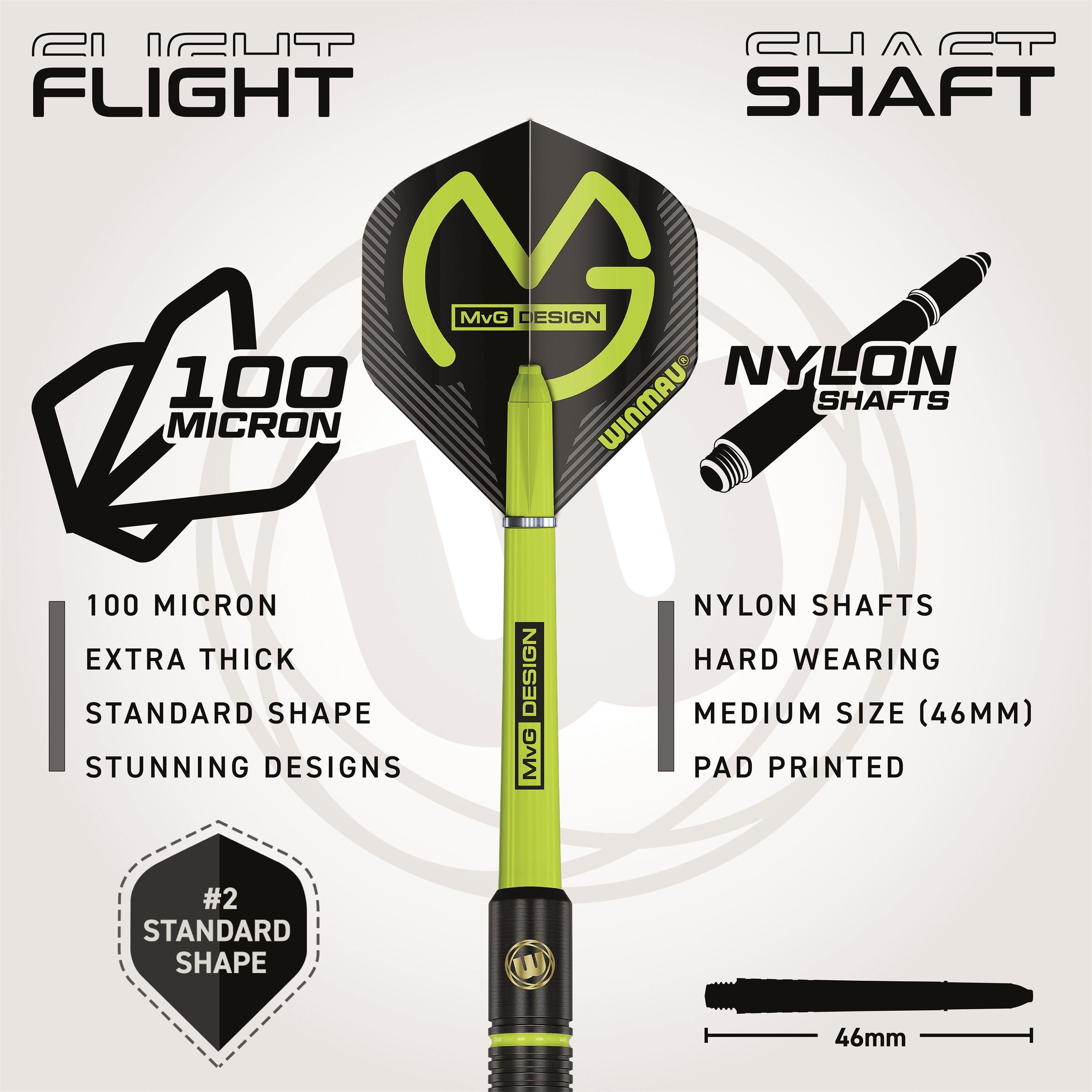 Black/Green - Winmau - MVG Ambition 00 - 4
