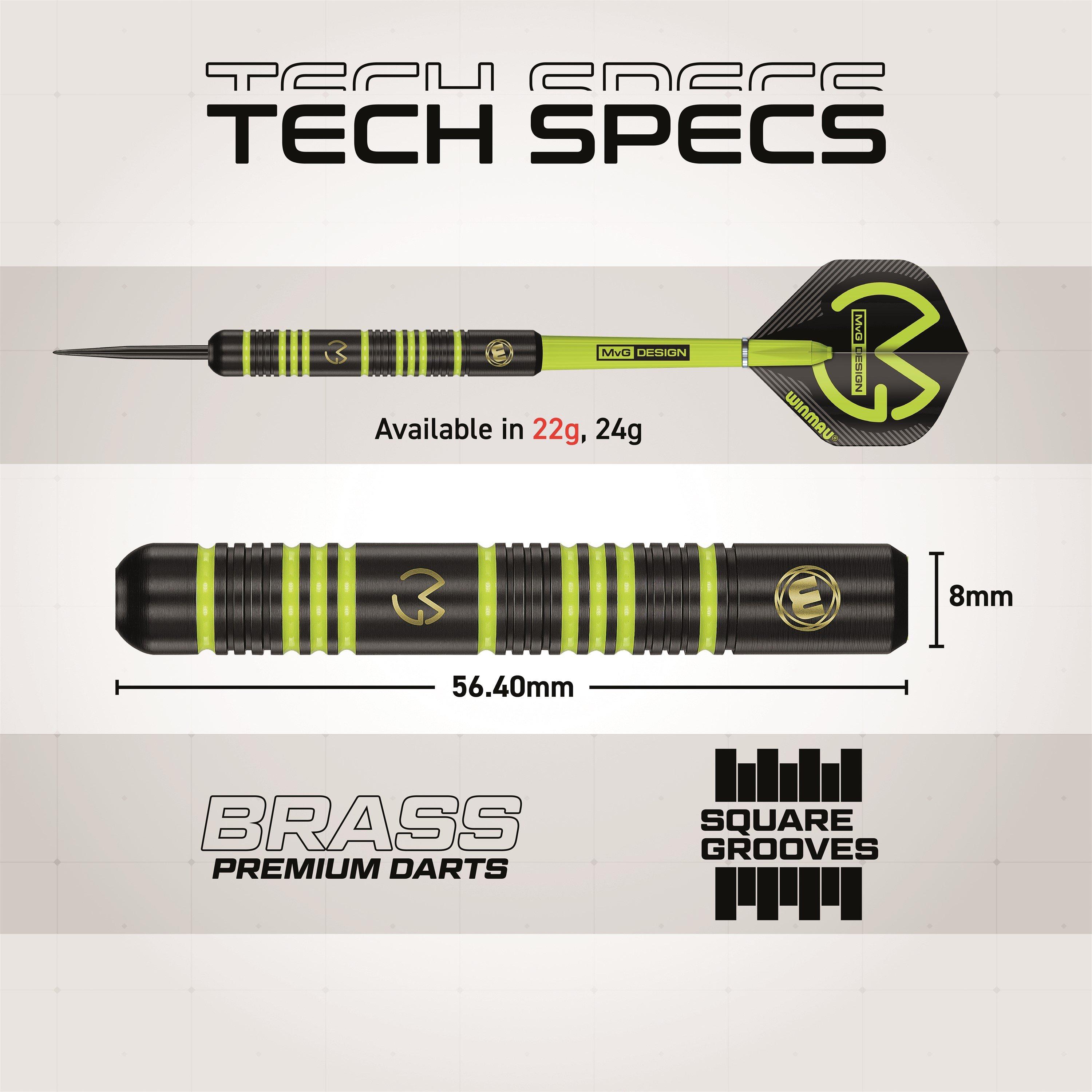 Black/Green - Winmau - MVG Ambition 00 - 6