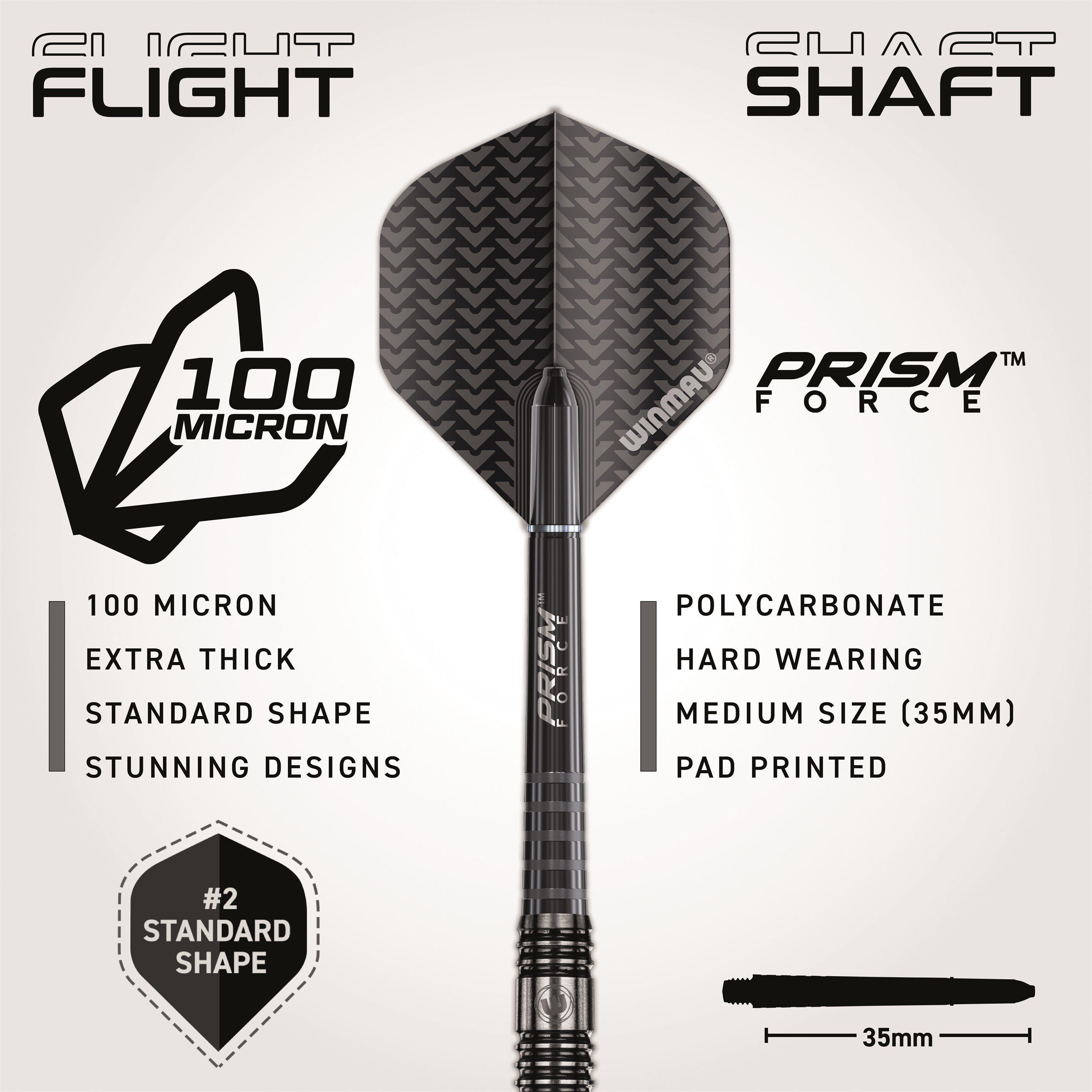 Black/Steel - Winmau - Tungsten Darts - 4