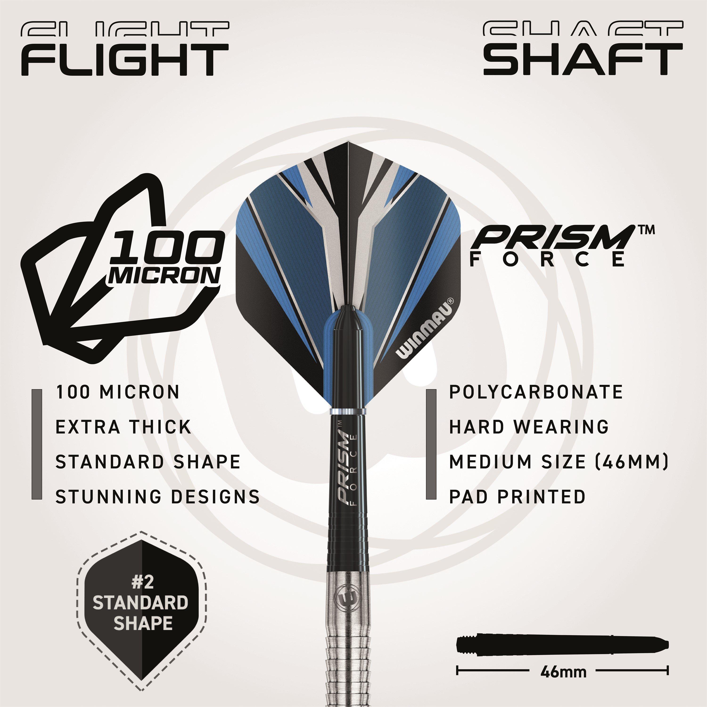 Crno/Plavo - Winmau - Tungsten Darts - 4