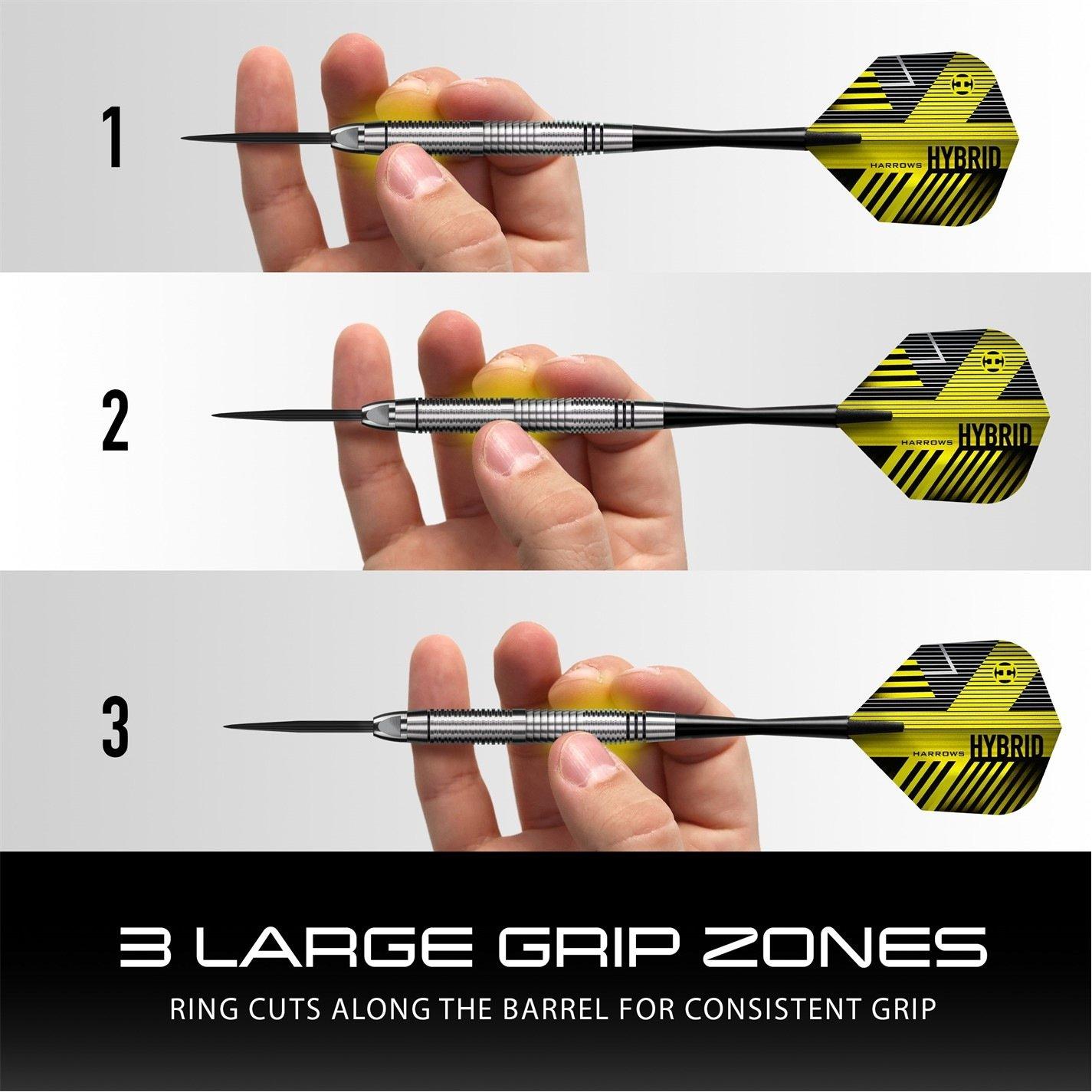 Zwart - Harrows Darts - Darts - Hybrid Darts - 5