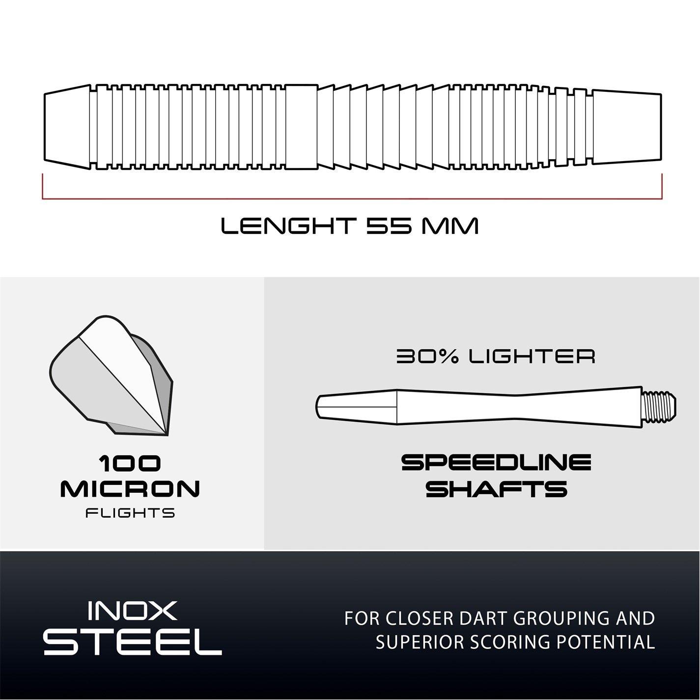 Zwart - Harrows Darts - Darts - Hybrid Darts - 6