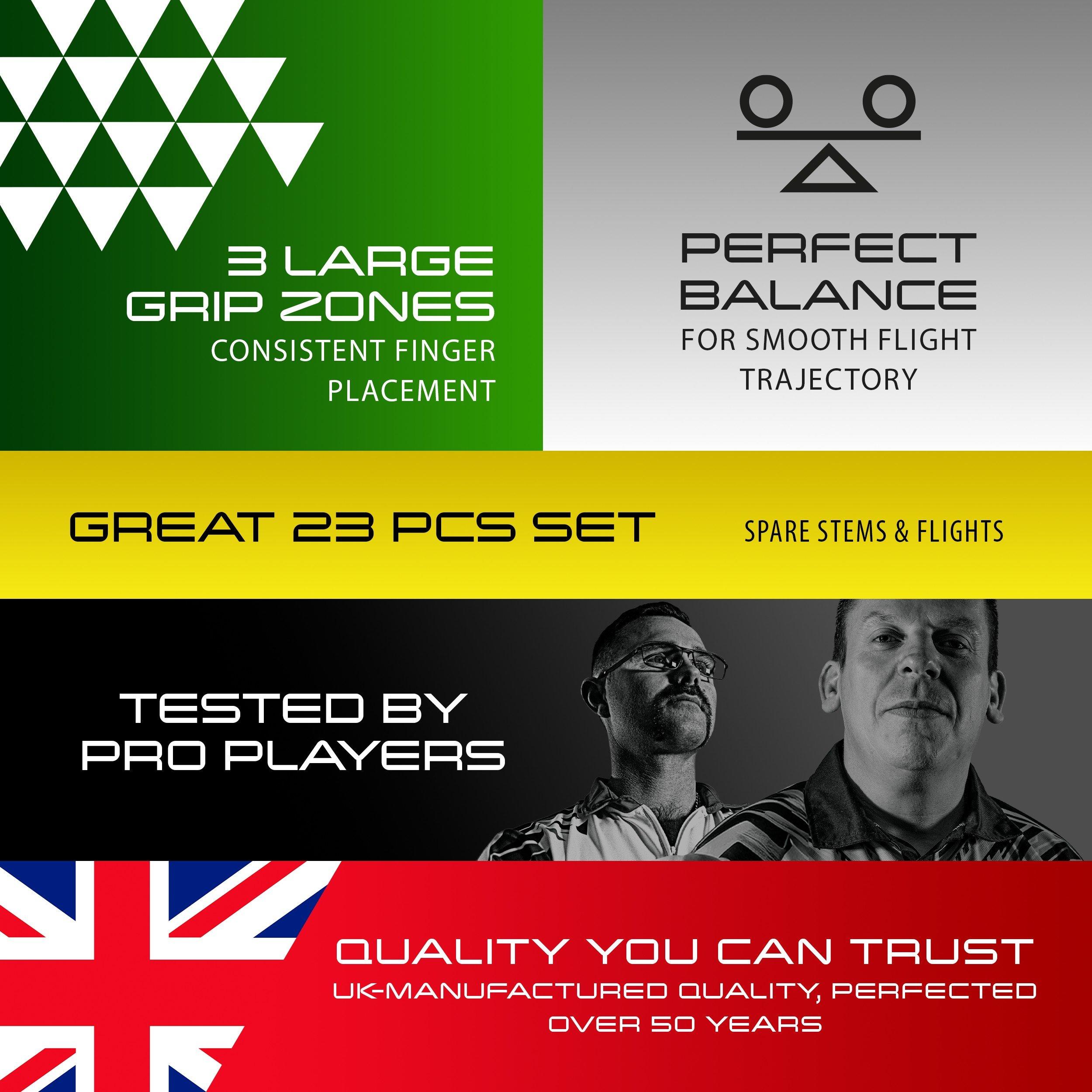 Zwart - Harrows Darts - Darts - Hybrid Darts - 7