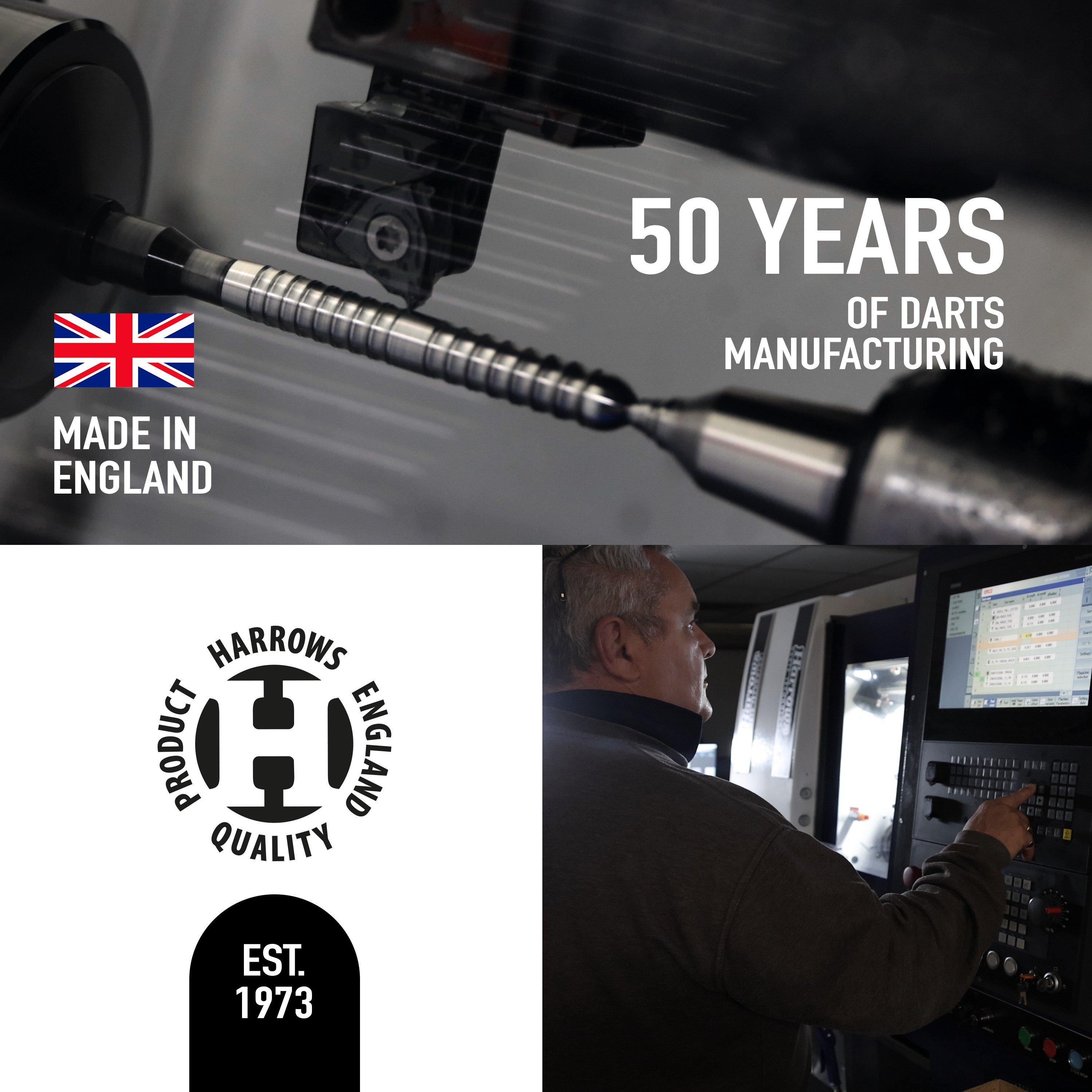Silver - Harrows Darts - NX90 Tungsten Darts - 5