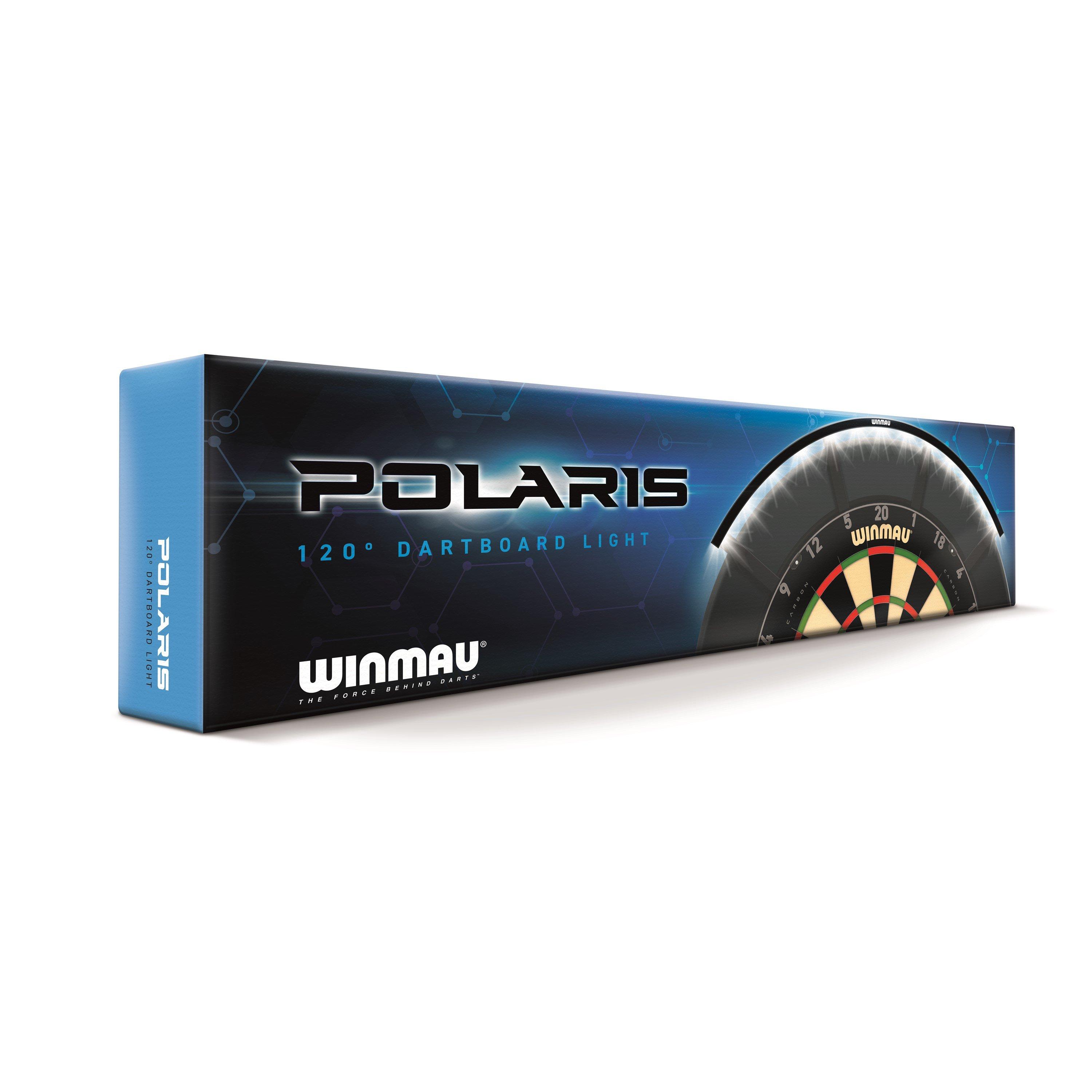 Black - Winmau - Polaris 120 Dartboard Light Adults - 4