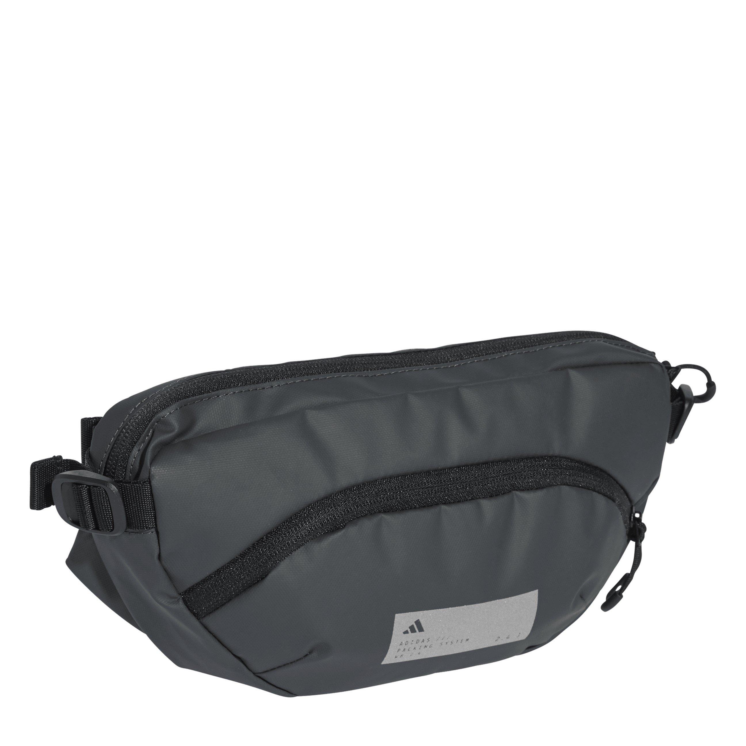 Carbon/Blk/Silv - adidas - Adults Hybrid Running Belt - 3