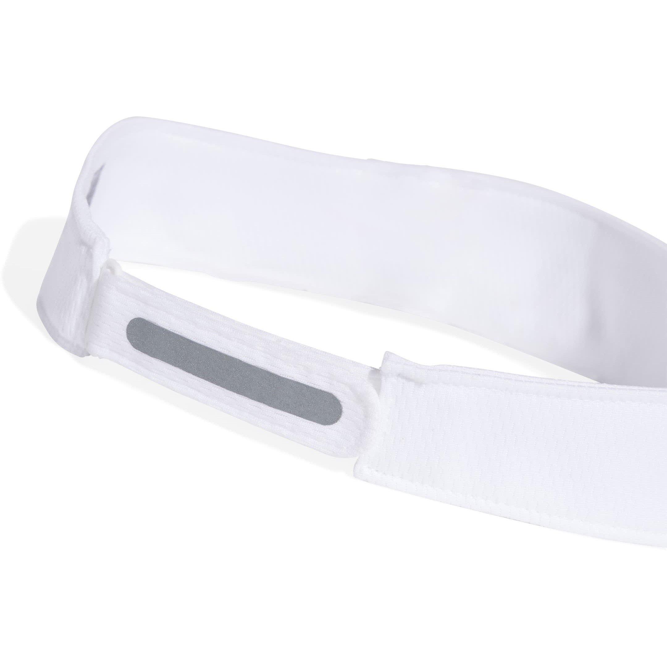 White/R.Silver - adidas - Adults Run Visor Running Cap - 4