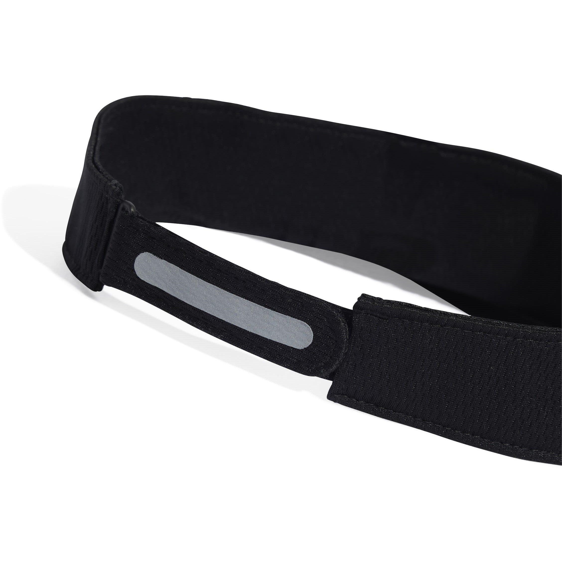 Black/R.Silver - adidas - Adults Run Visor Running Cap - 4