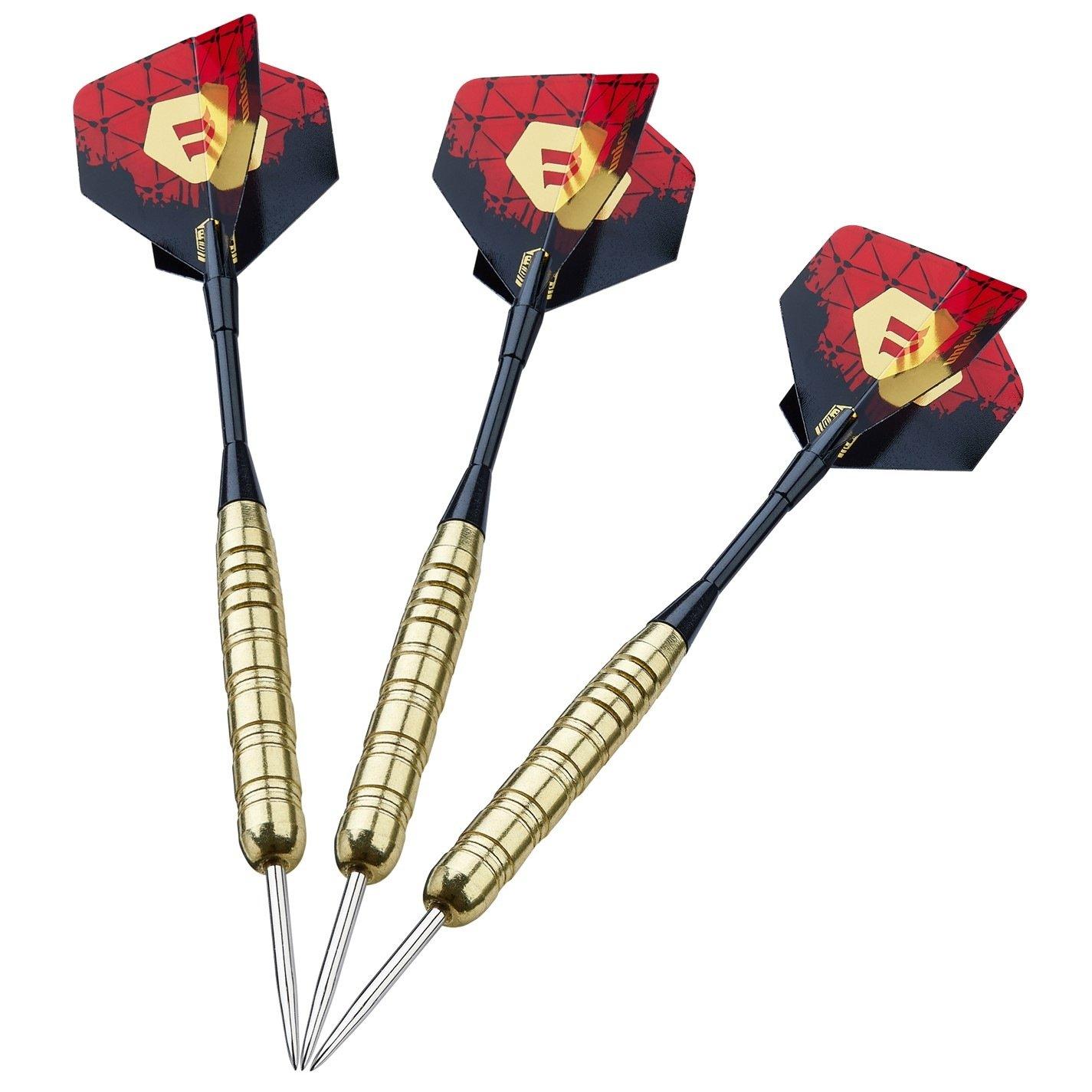 - - Unicorn Darts - Steel Tip Darts Set | Level 1 | Brass Plated Steel Barrels | Knurled Grip - 2