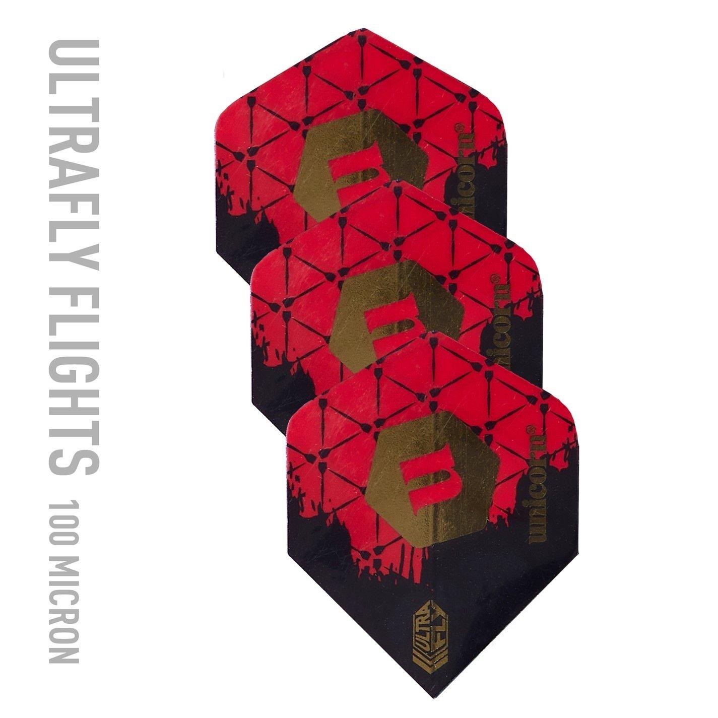 - - Unicorn Darts - Steel Tip Darts Set | Level 1 | Brass Plated Steel Barrels | Knurled Grip - 5