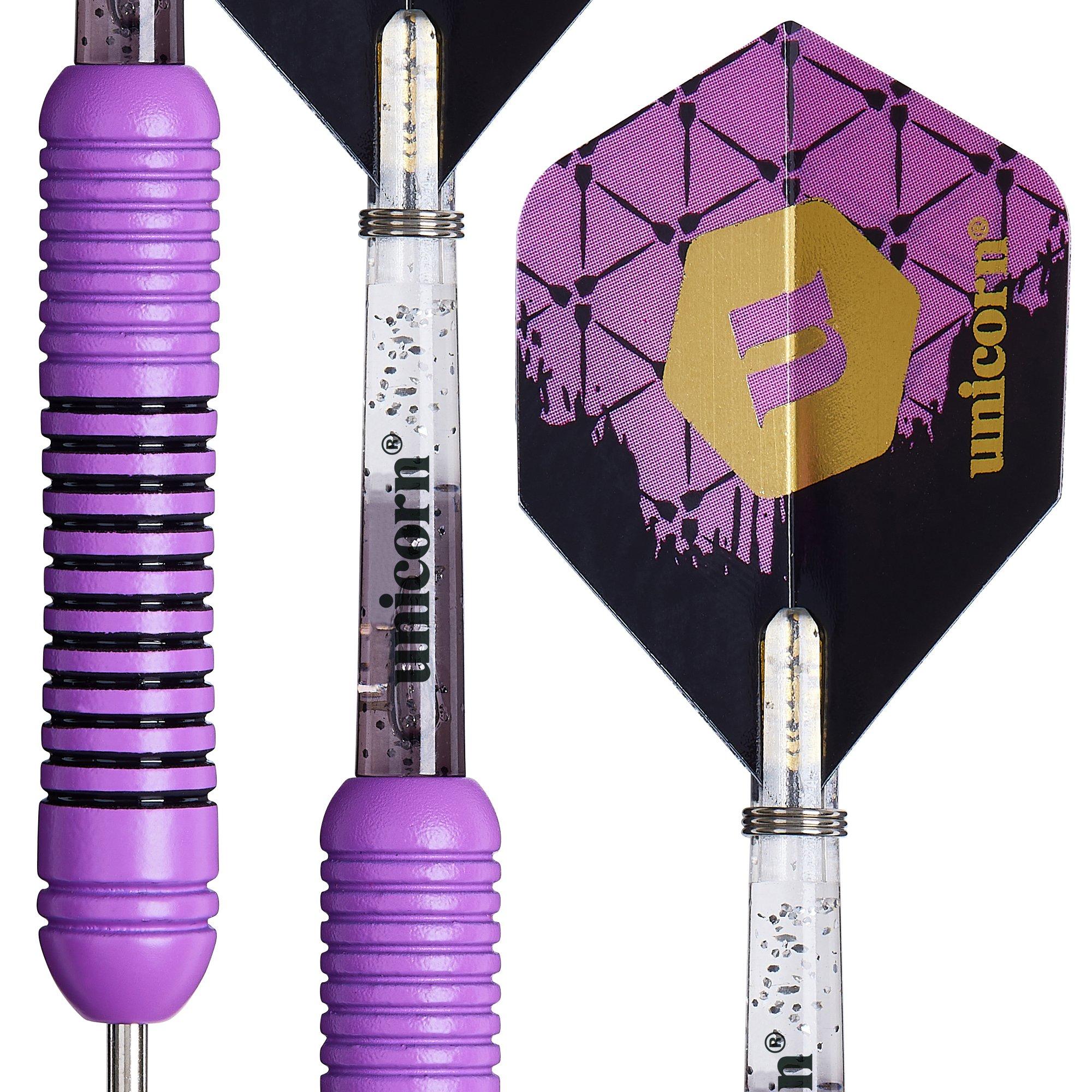 - - Unicorn Darts - Tip Darts Set  Level 2  Gary The Flying Scotsman Anderson  Rubberised Brass Barrels - 5