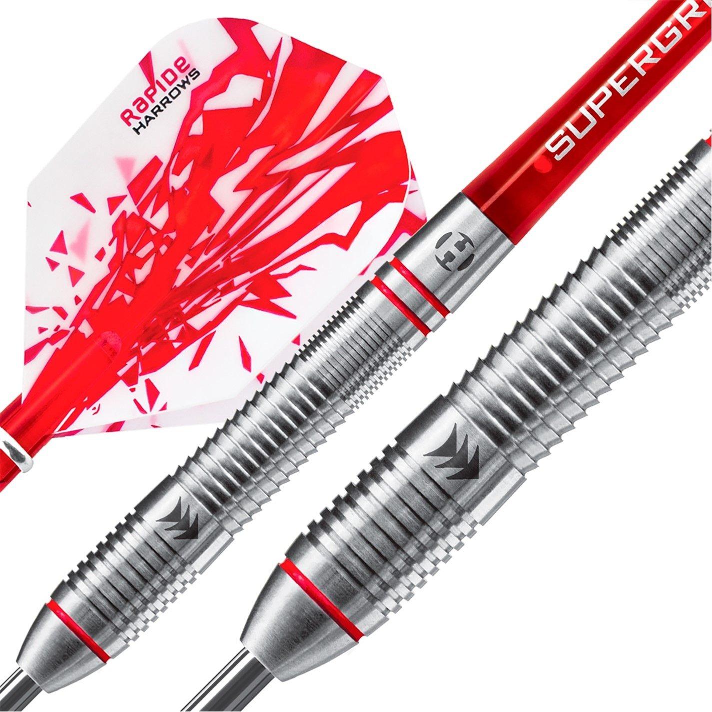 Argent/Rouge - Harrows Darts - Rapide Tungsten Darts - 3