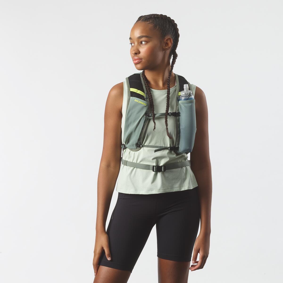 Grøn - Salomon - Cross 8L Backpack unisex - 4