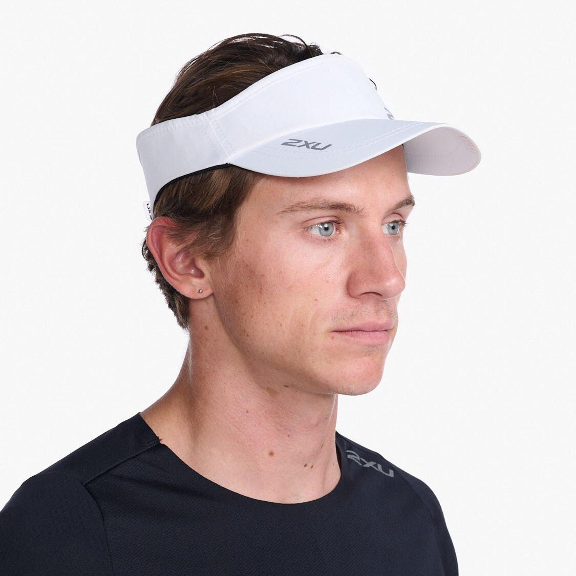 White/White - 2XU - Running Visor Cap - 3