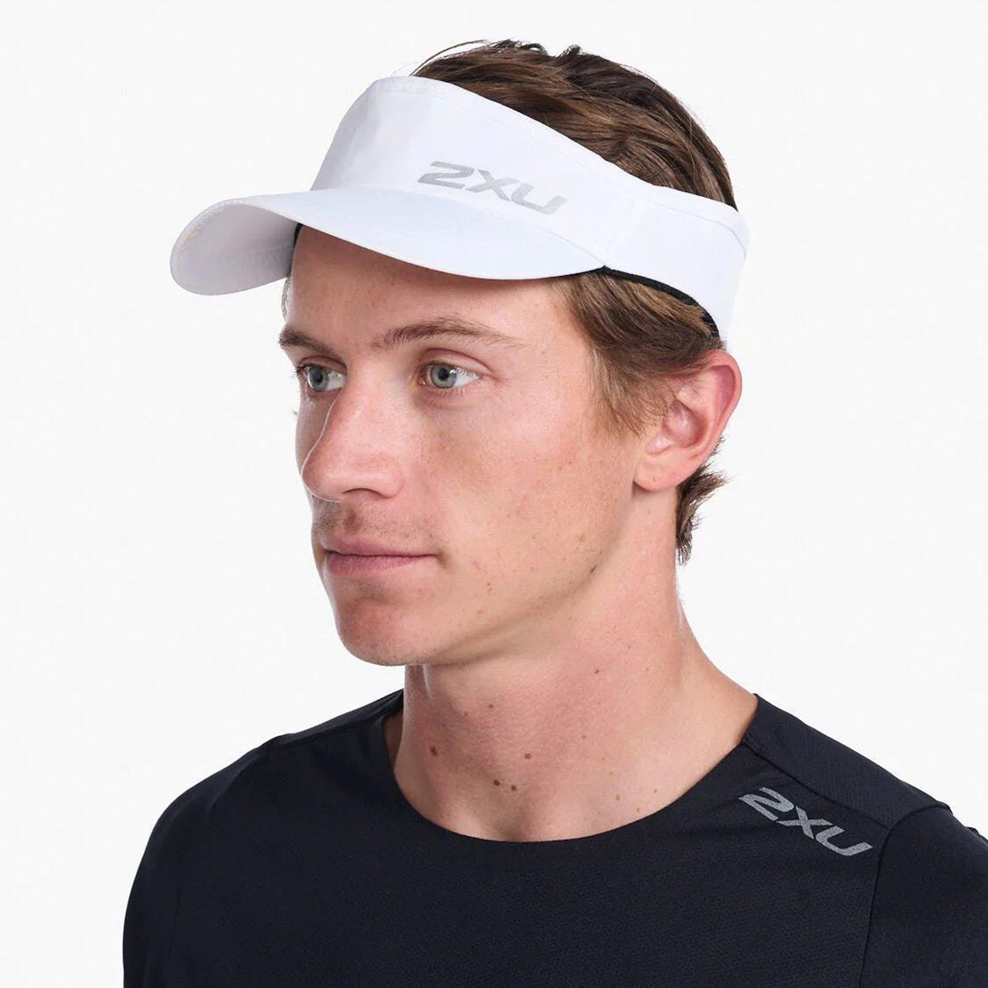 White/White - 2XU - Running Visor Cap - 4