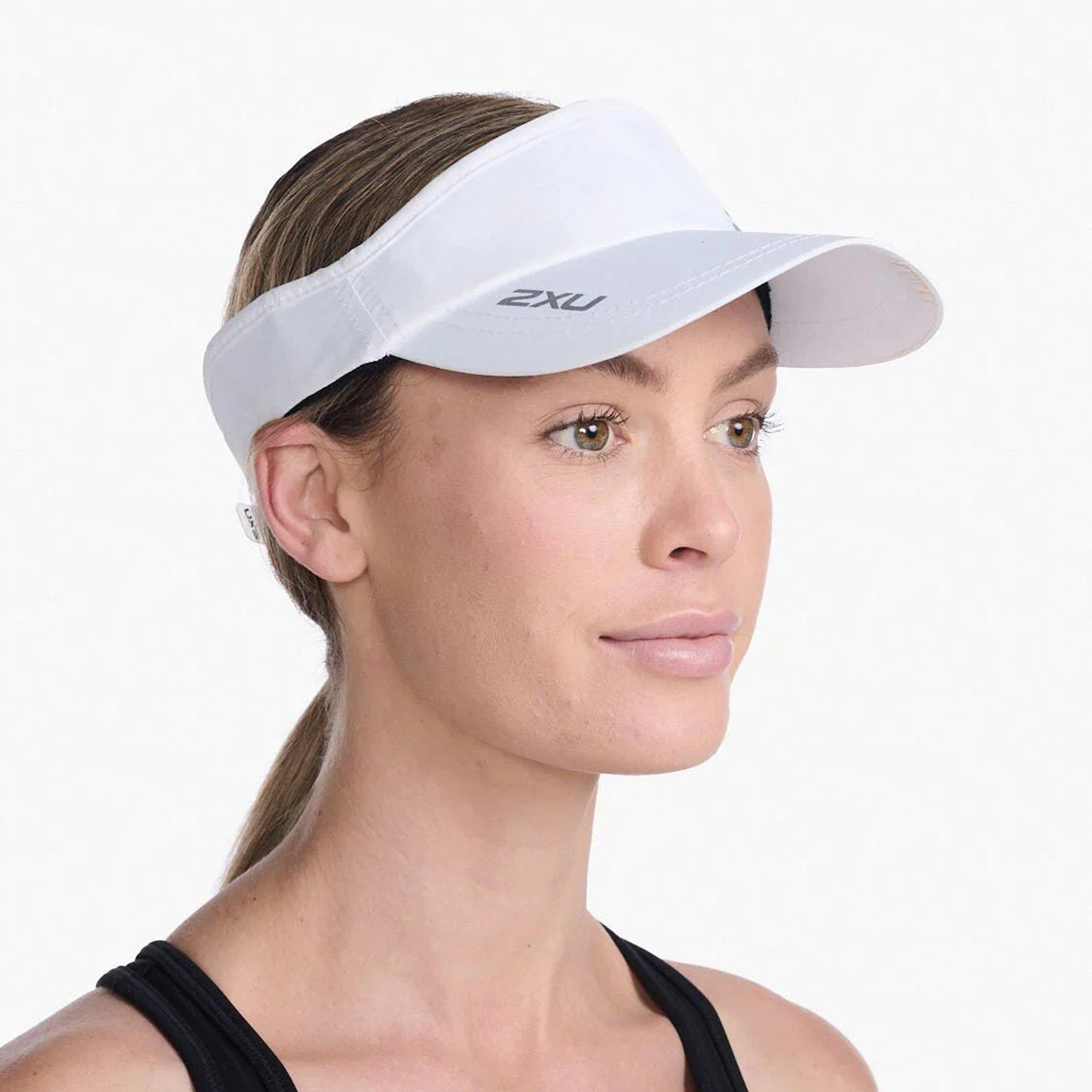 White/White - 2XU - Running Visor Cap - 6